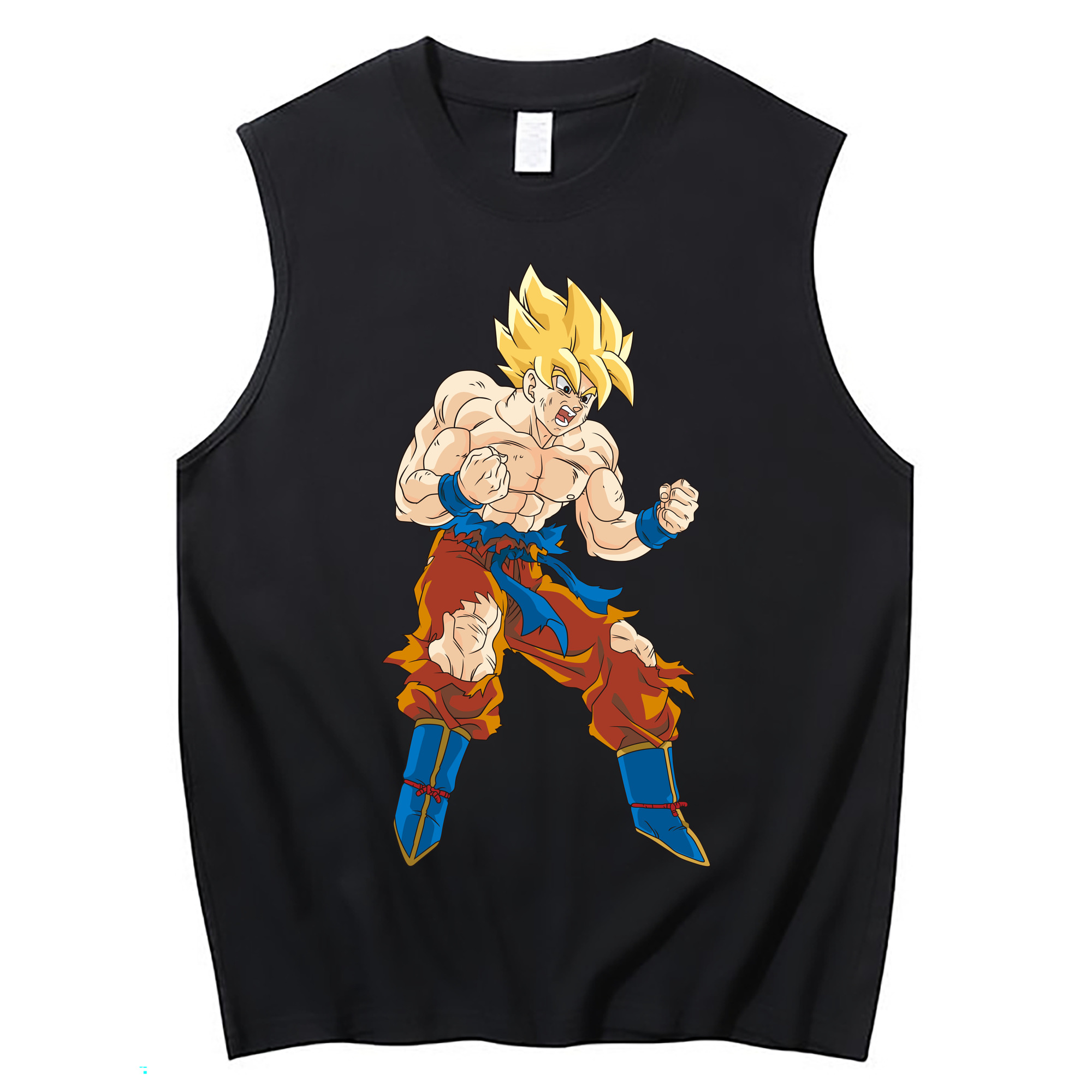 （画像用） ドラゴンボール 孫悟空（そん ごくう）Son Goku カカロット DRAGON BALL Kakarotto コットン100％タンクトップ（フロントプリント）