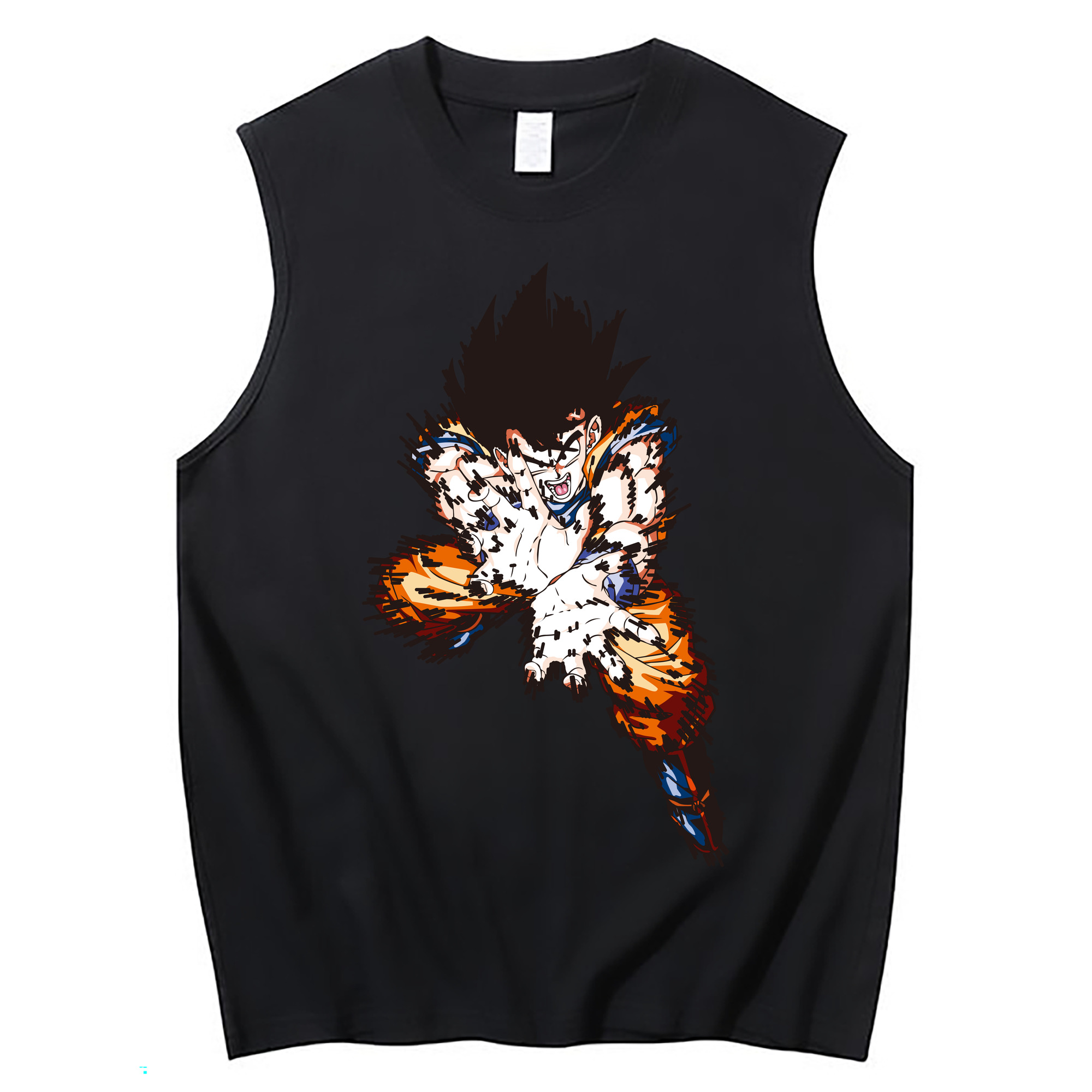 （画像用） ドラゴンボール 孫悟空（そん ごくう）Son Goku カカロット DRAGON BALL Kakarotto コットン100％タンクトップ（フロントプリント）
