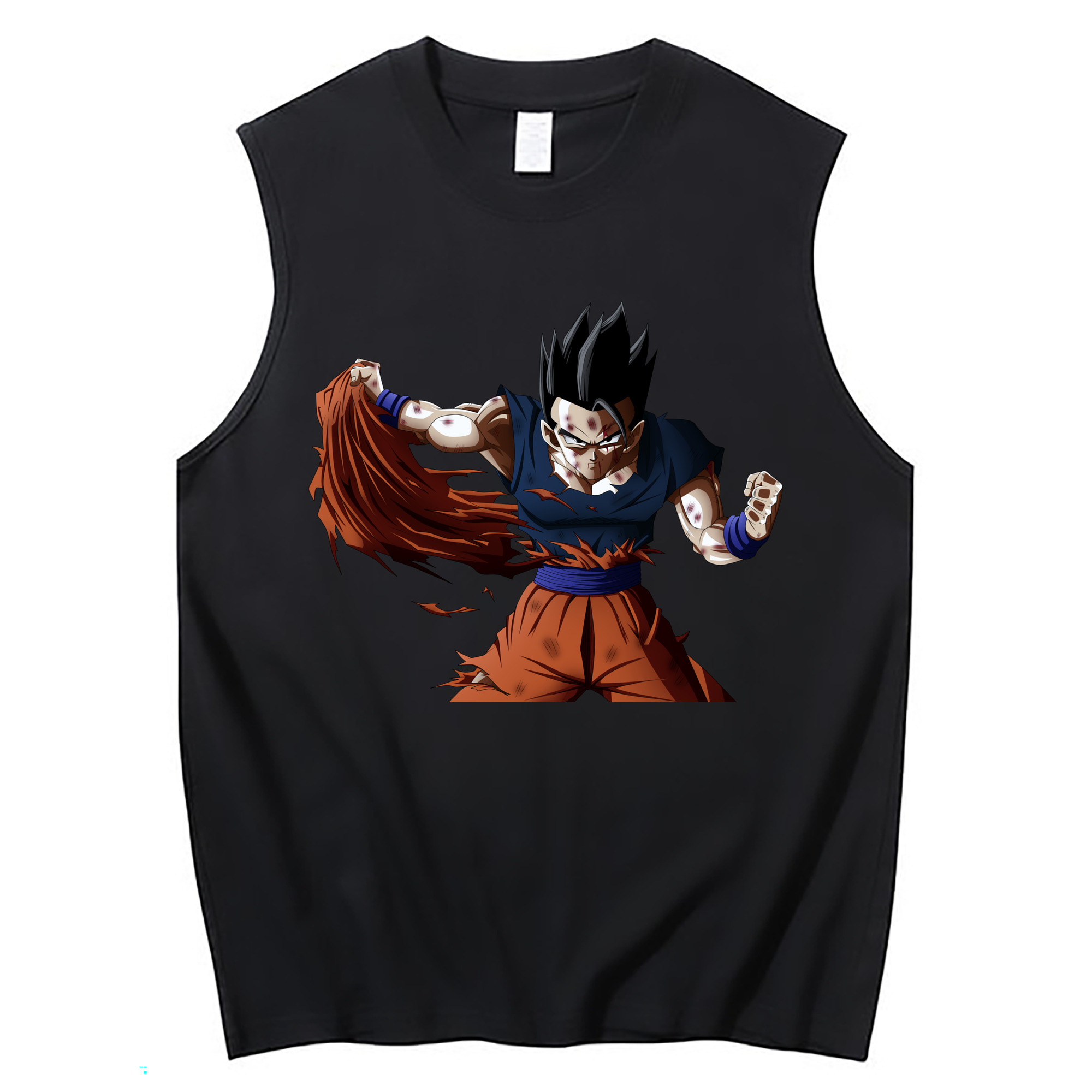 （画像用） ドラゴンボール ベジータ四世（Bejīta Yonsei）DRAGON BALL Vegeta IV コットン100％タンクトップ（フロントプリント）