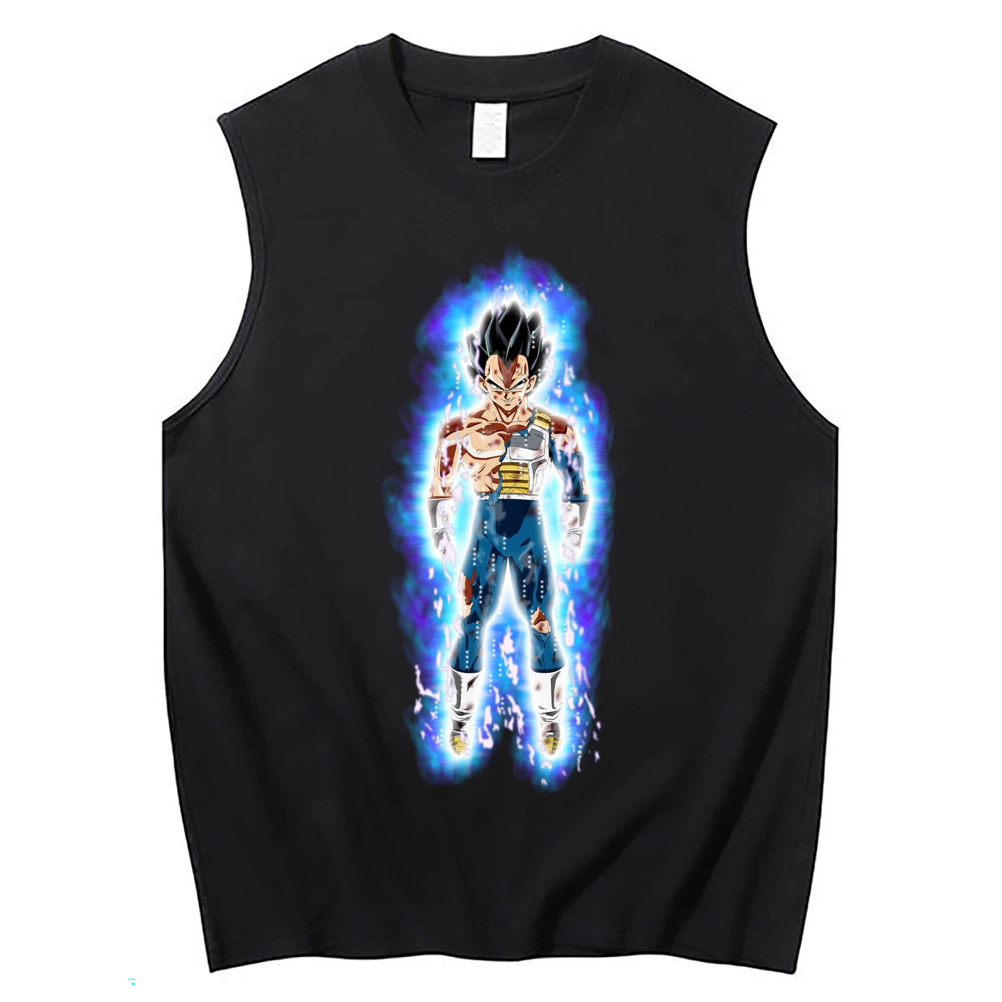 （画像用） ドラゴンボール ベジータ四世（Bejīta Yonsei）DRAGON BALL Vegeta IV コットン100％タンクトップ（フロントプリント）