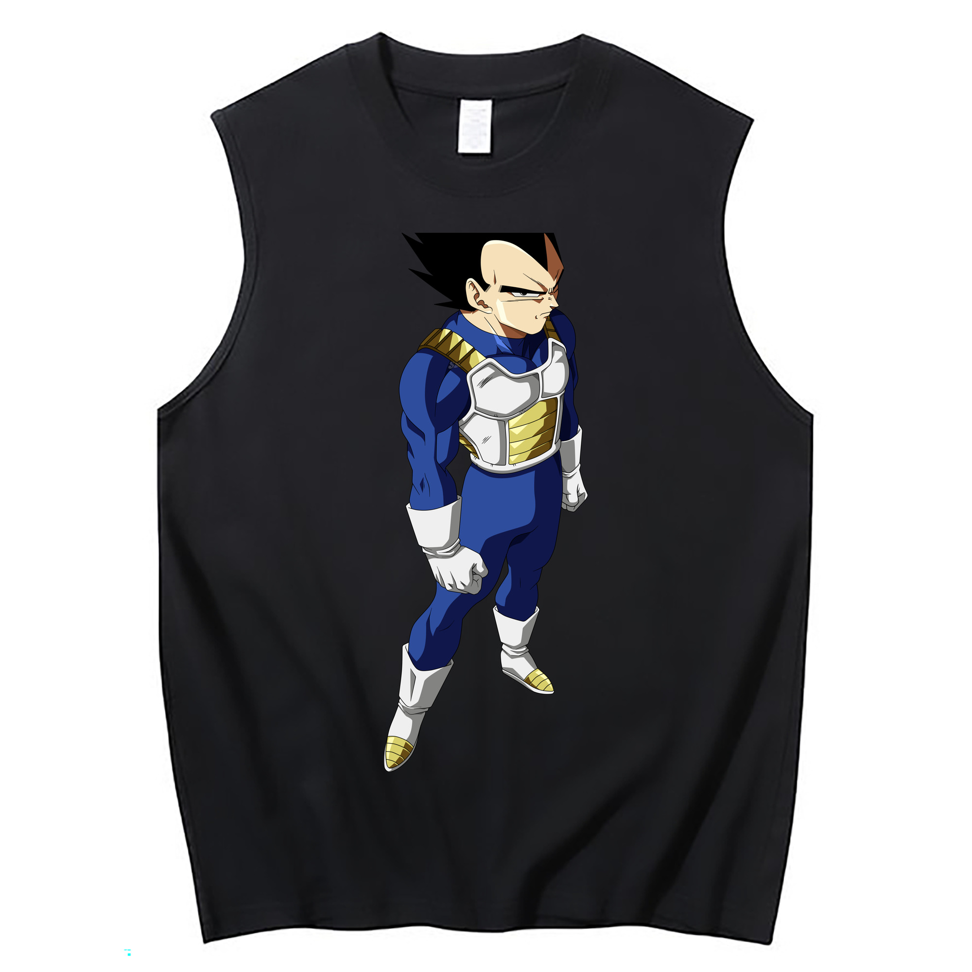 （画像用） ドラゴンボール ベジータ四世（Bejīta Yonsei）DRAGON BALL Vegeta IV コットン100％タンクトップ（フロントプリント）