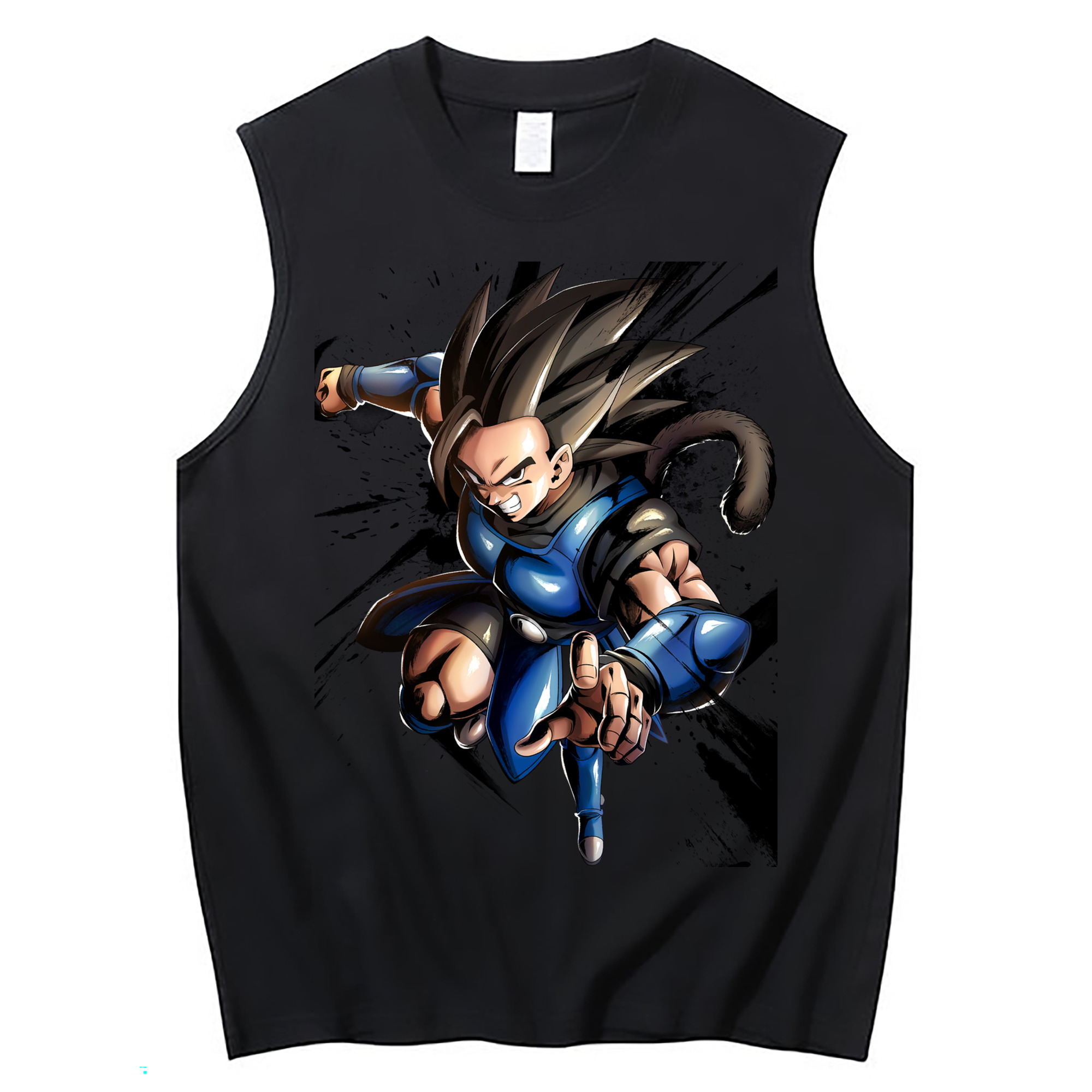 （画像用） ドラゴンボール ベジータ四世（Bejīta Yonsei）DRAGON BALL Vegeta IV コットン100％タンクトップ（フロントプリント）
