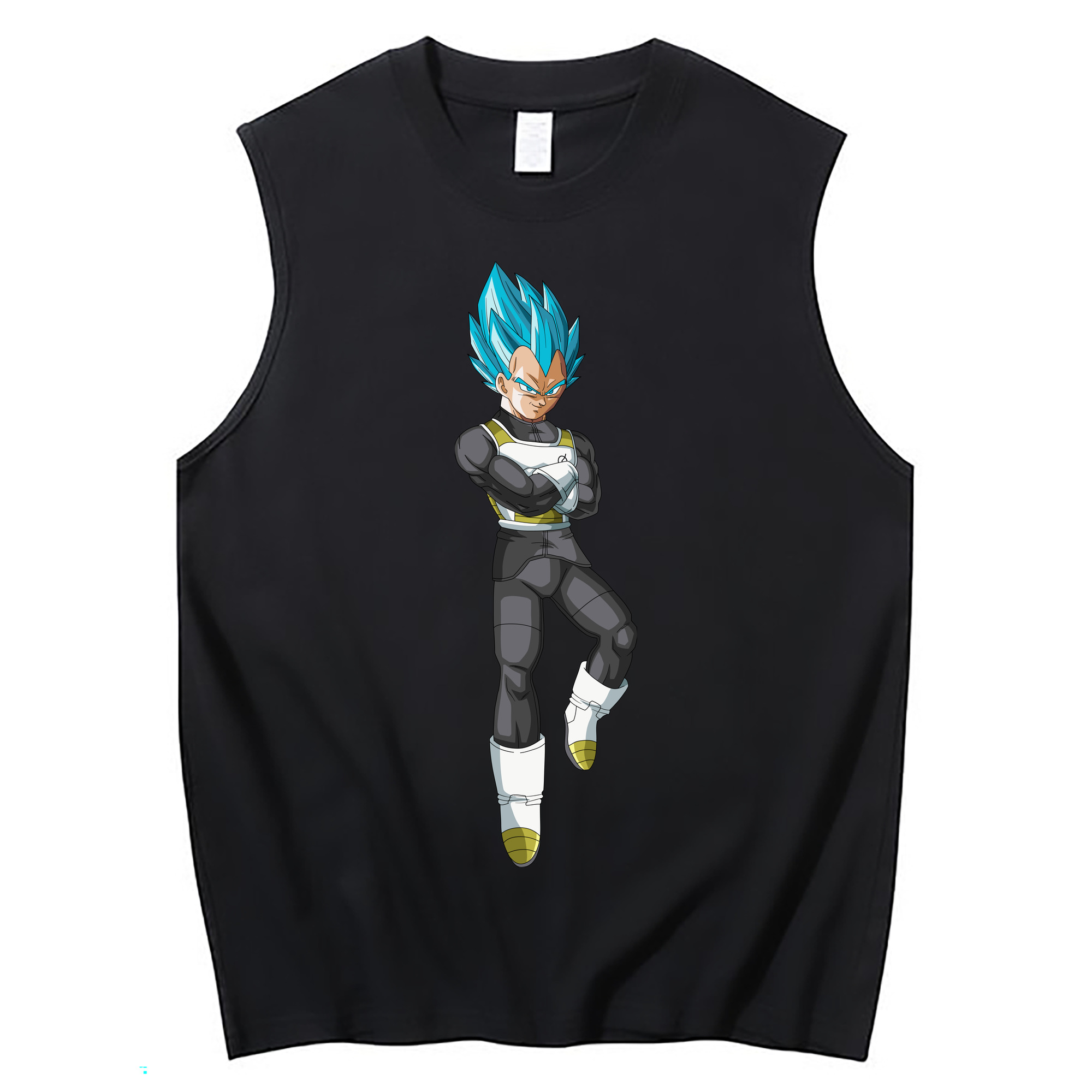 （画像用） ドラゴンボール ベジータ四世（Bejīta Yonsei）DRAGON BALL Vegeta IV コットン100％タンクトップ（フロントプリント）