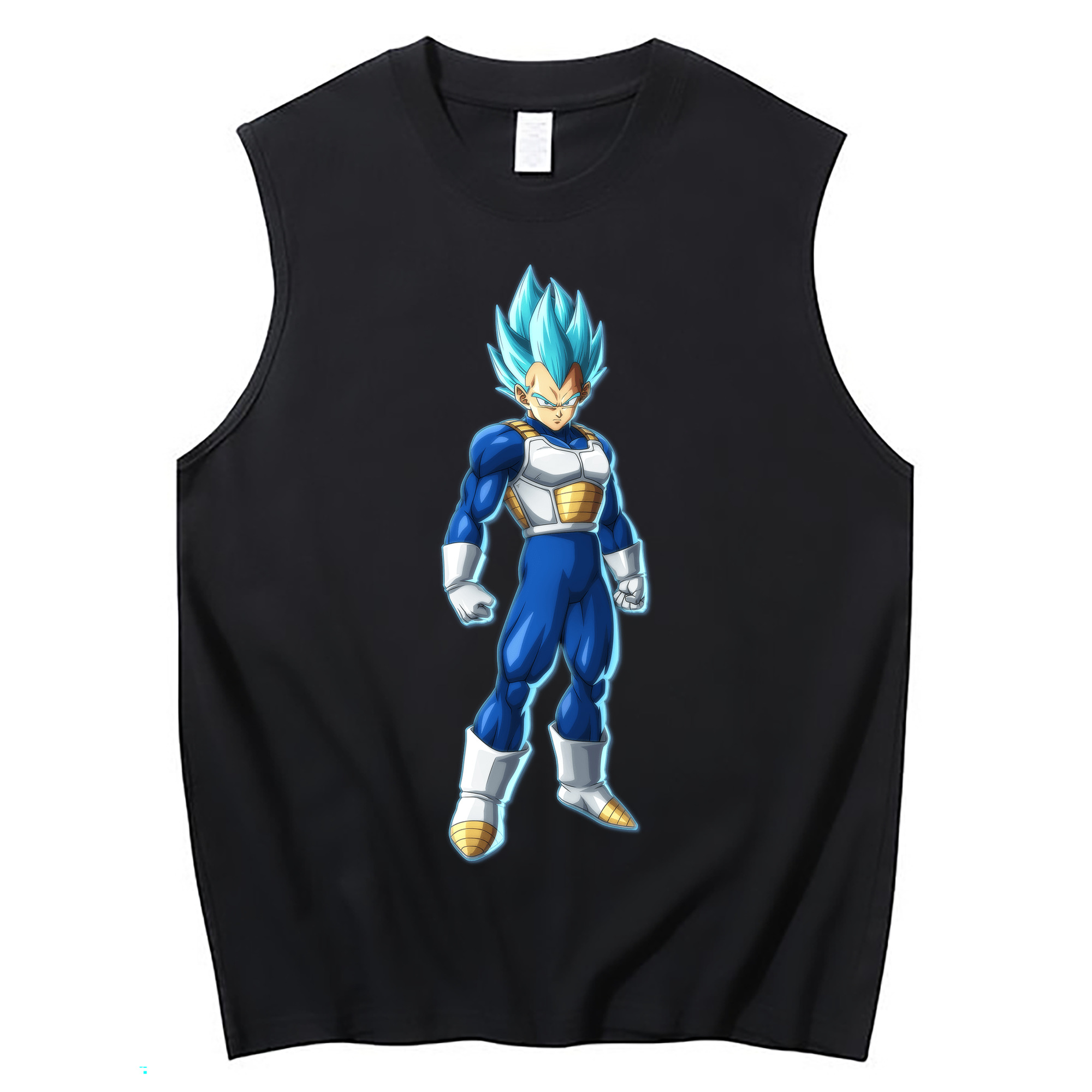 （画像用） ドラゴンボール ベジータ四世（Bejīta Yonsei）DRAGON BALL Vegeta IV コットン100％タンクトップ（フロントプリント）