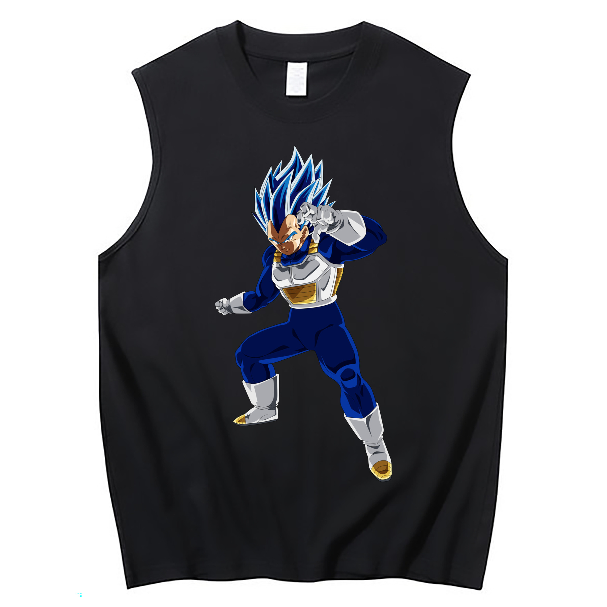 （画像用） ドラゴンボール ベジータ四世（Bejīta Yonsei）DRAGON BALL Vegeta IV コットン100％タンクトップ（フロントプリント）