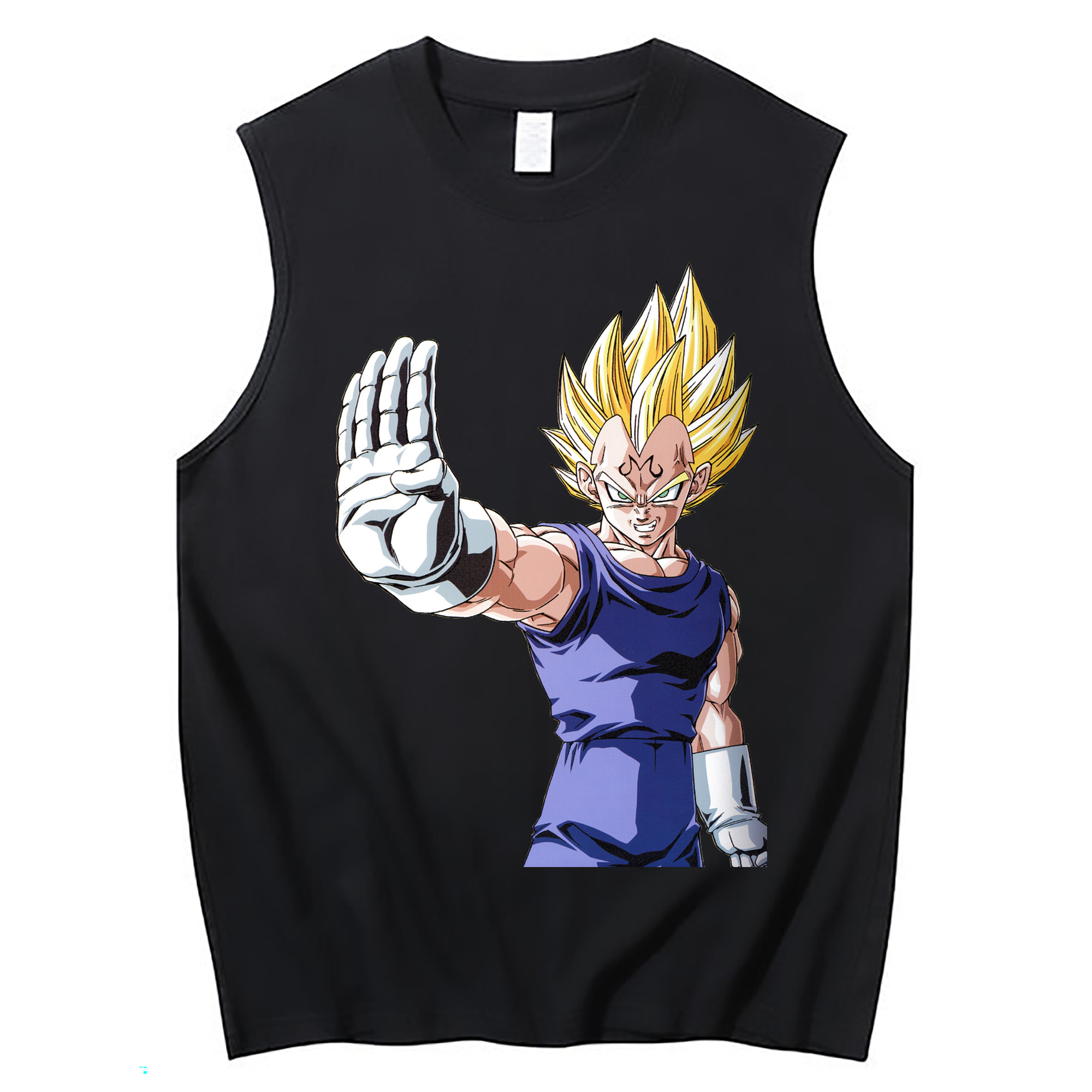 （画像用） ドラゴンボール ベジータ四世（Bejīta Yonsei）DRAGON BALL Vegeta IV コットン100％タンクトップ（フロントプリント）