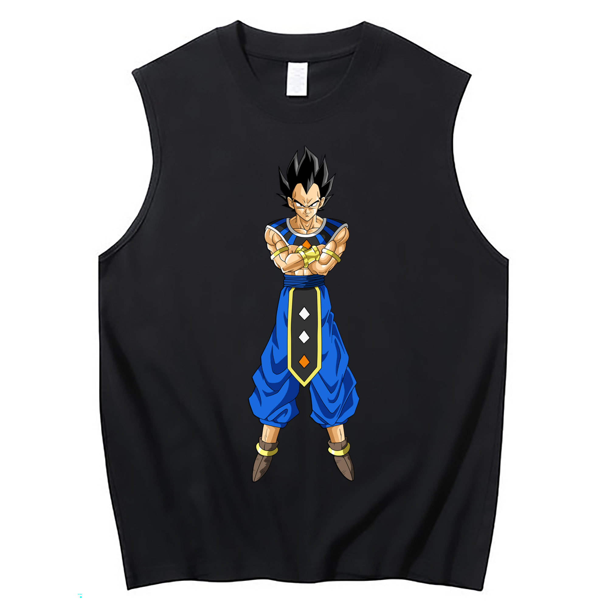 （画像用） ドラゴンボール ベジータ四世（Bejīta Yonsei）DRAGON BALL Vegeta IV コットン100％タンクトップ（フロントプリント）