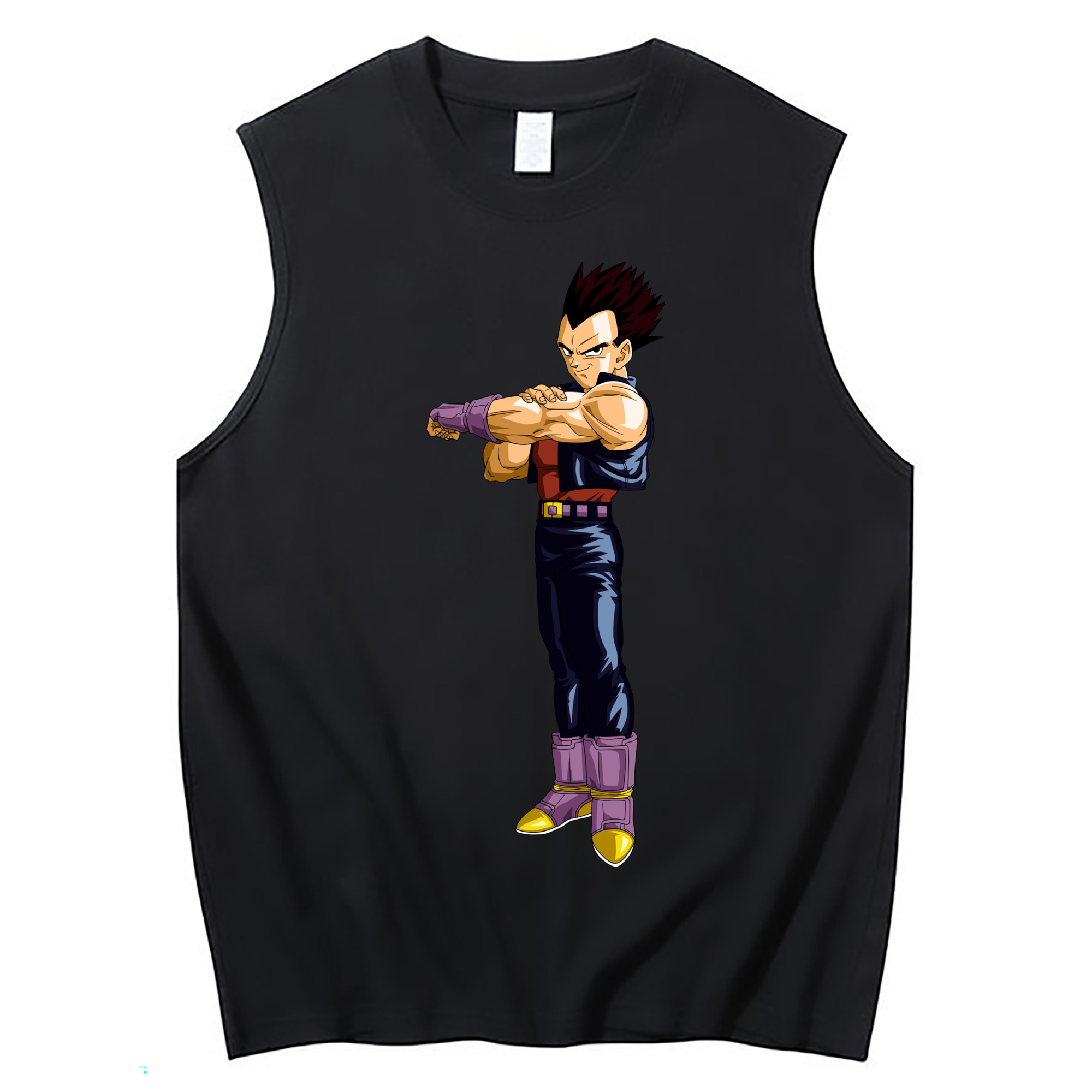 （画像用） ドラゴンボール ベジータ四世（Bejīta Yonsei）DRAGON BALL Vegeta IV コットン100％タンクトップ（フロントプリント）