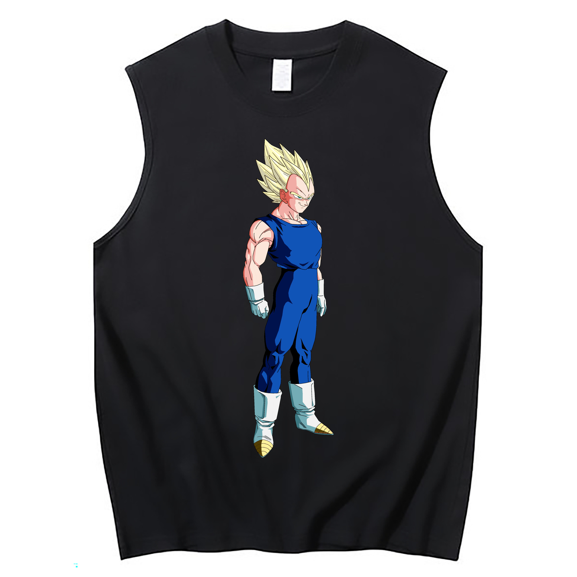 （画像用） ドラゴンボール ベジータ四世（Bejīta Yonsei）DRAGON BALL Vegeta IV コットン100％タンクトップ（フロントプリント）