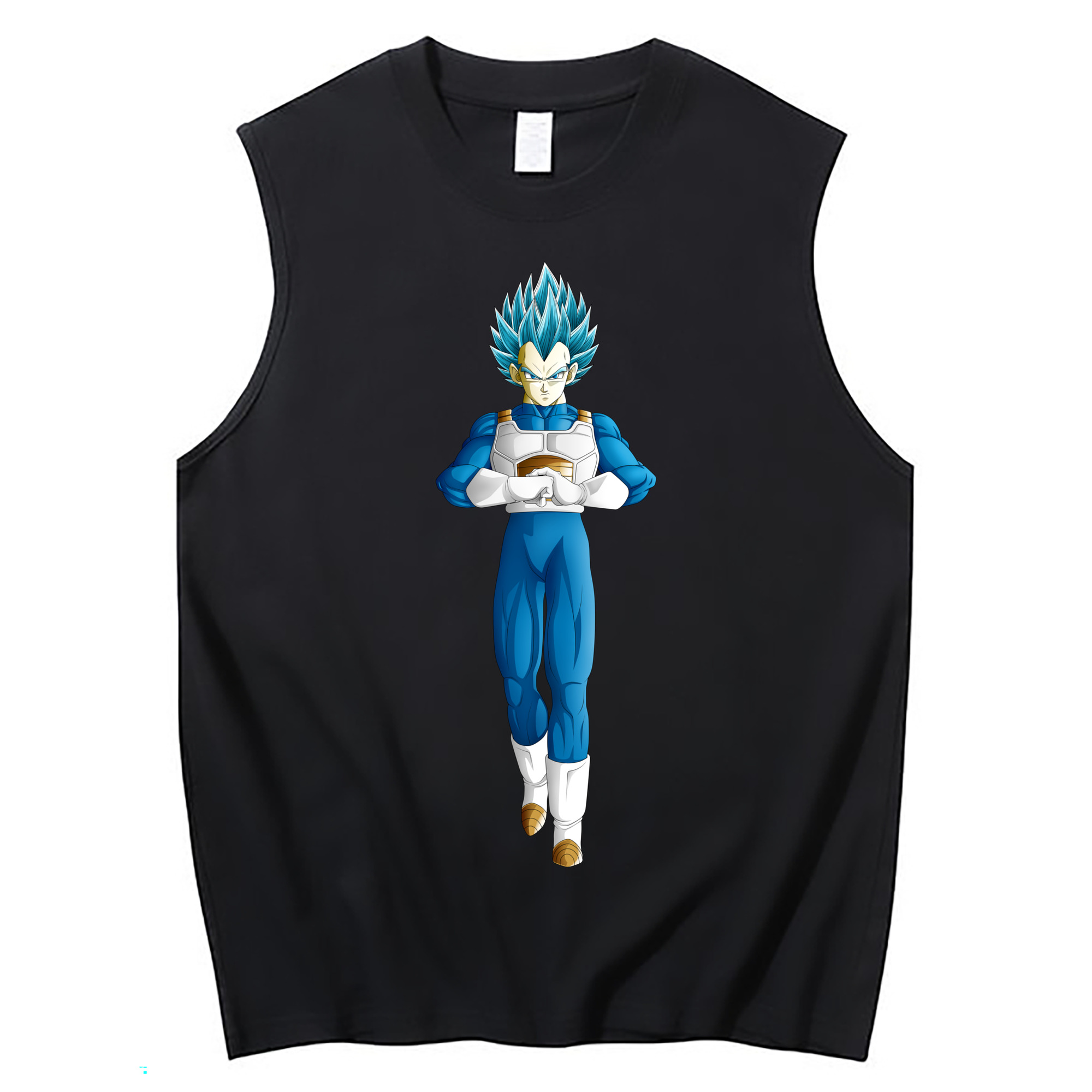 （画像用） ドラゴンボール ベジータ四世（Bejīta Yonsei）DRAGON BALL Vegeta IV コットン100％タンクトップ（フロントプリント）