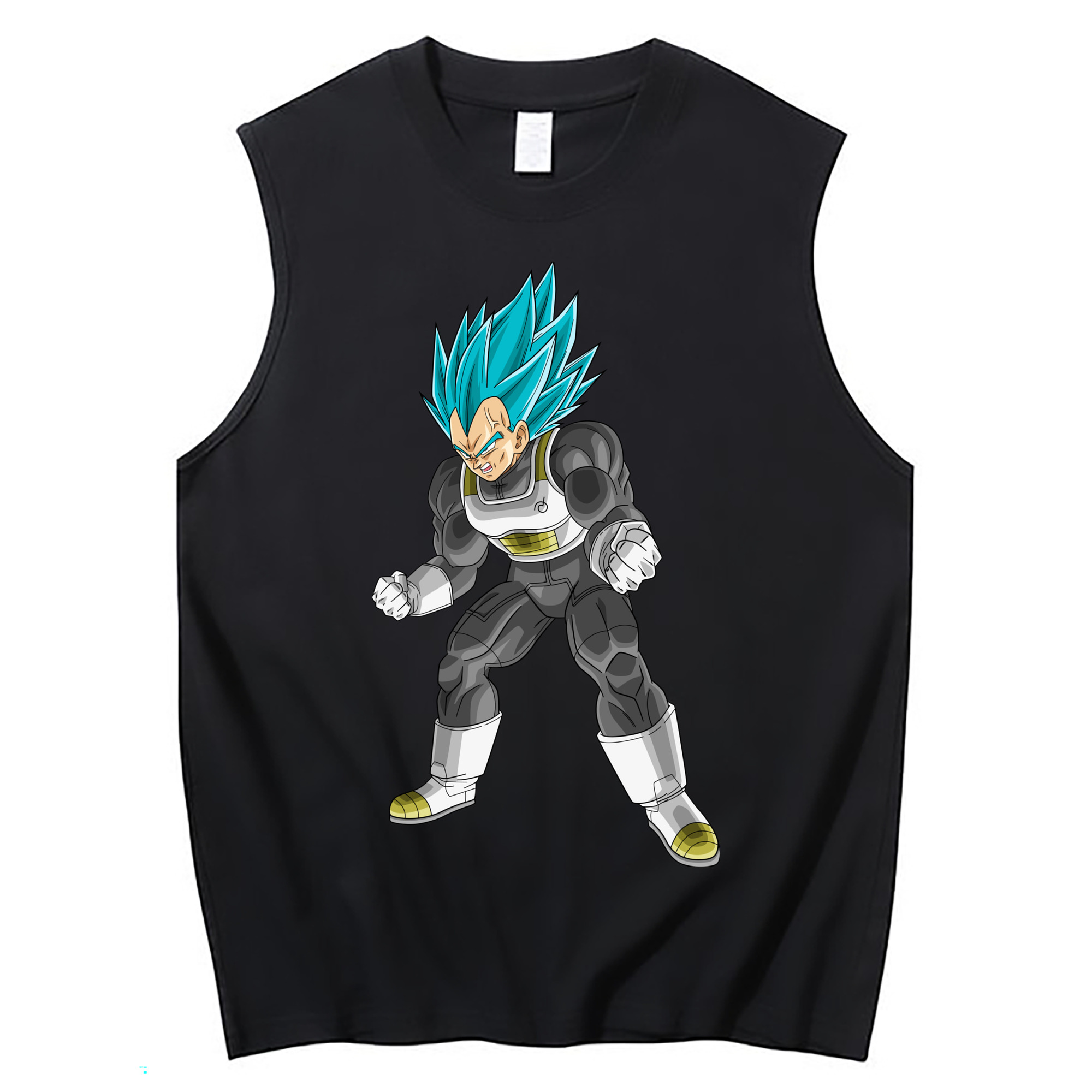 （画像用） ドラゴンボール ベジータ四世（Bejīta Yonsei）DRAGON BALL Vegeta IV コットン100％タンクトップ（フロントプリント）