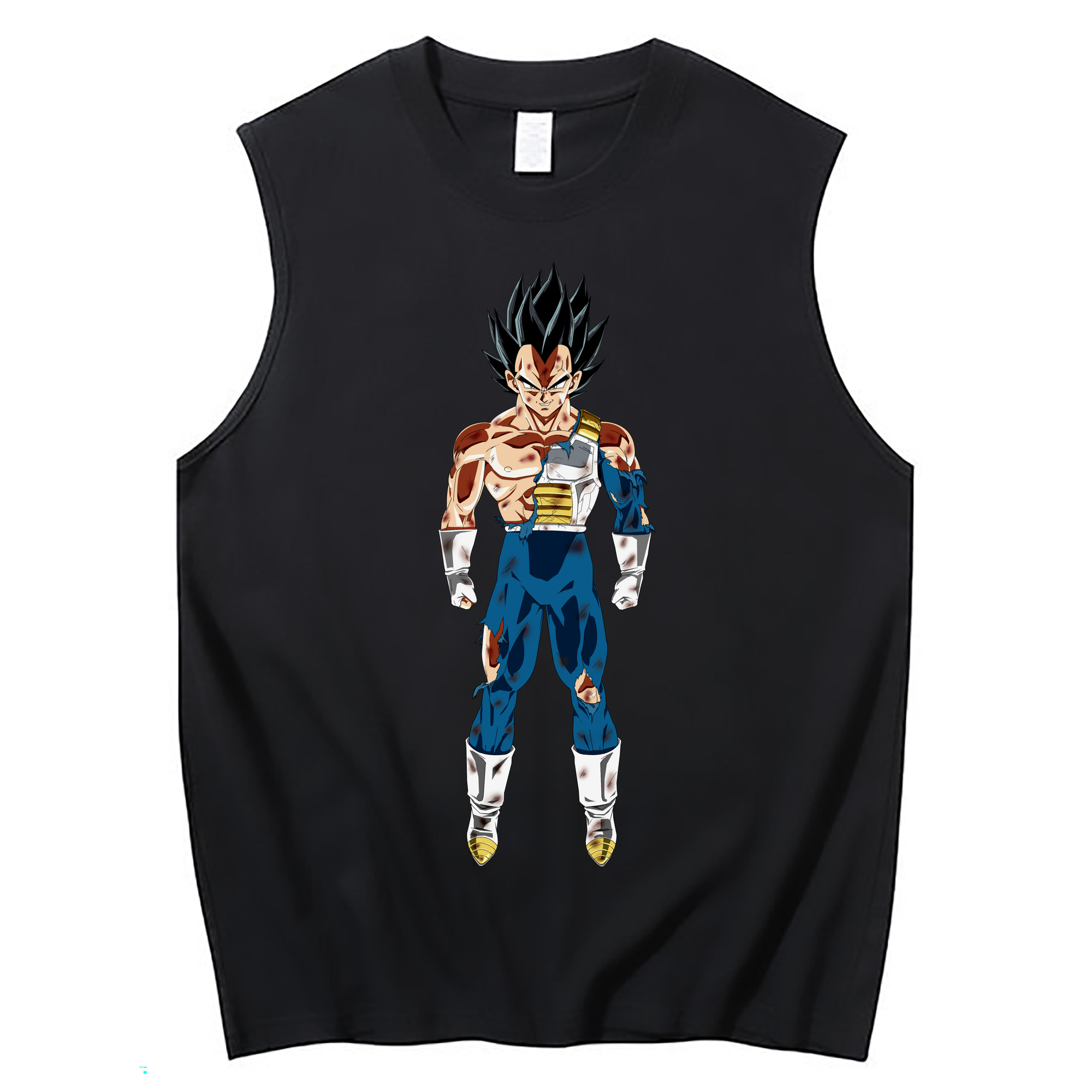 （画像用） ドラゴンボール ベジータ四世（Bejīta Yonsei）DRAGON BALL Vegeta IV コットン100％タンクトップ（フロントプリント）