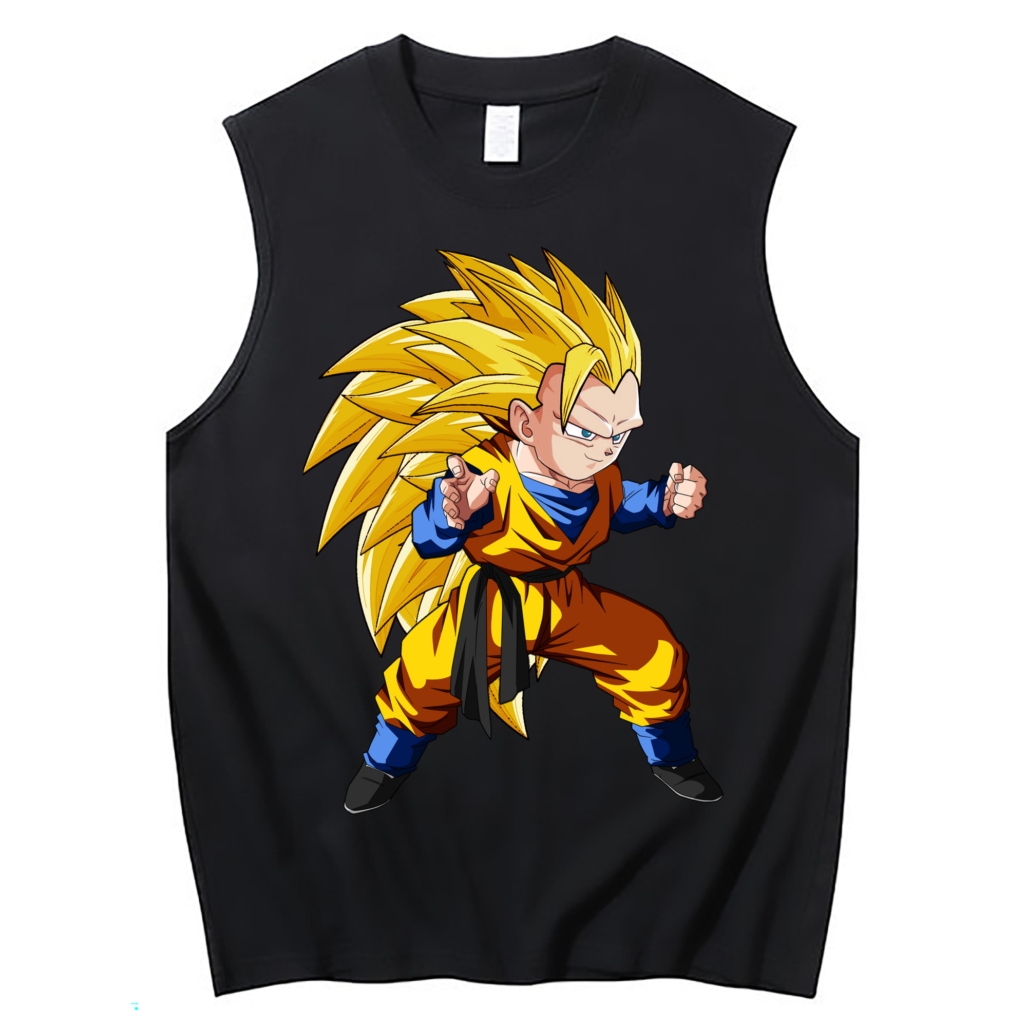 （画像用） ドラゴンボール ベジータ四世（Bejīta Yonsei）DRAGON BALL Vegeta IV コットン100％タンクトップ（フロントプリント）