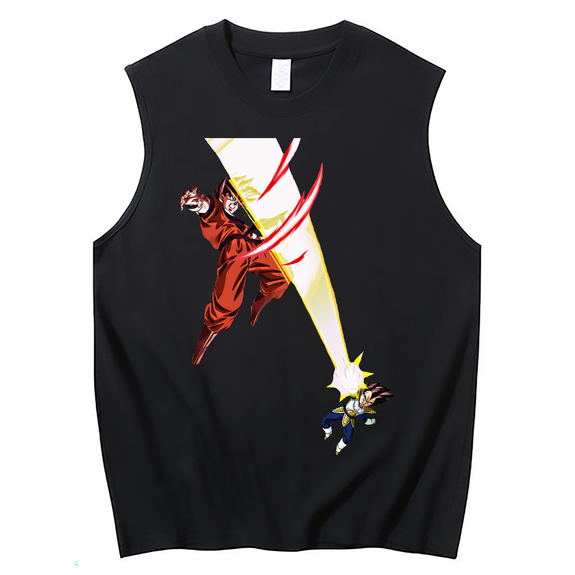 （画像用） ドラゴンボール ベジータ四世（Bejīta Yonsei）DRAGON BALL Vegeta IV コットン100％タンクトップ（フロントプリント）