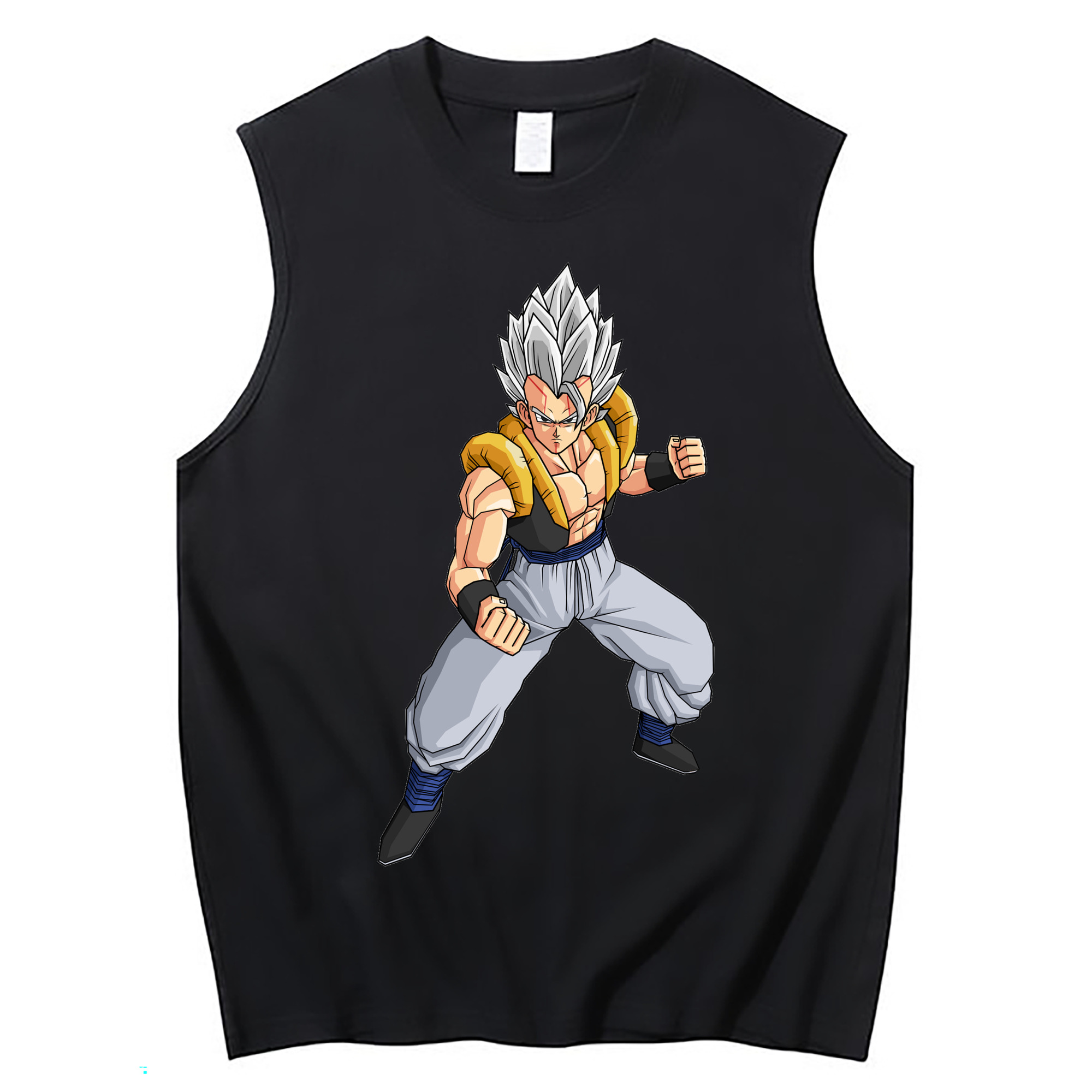 （画像用） ドラゴンボール ベジータ四世（Bejīta Yonsei）DRAGON BALL Vegeta IV コットン100％タンクトップ（フロントプリント）