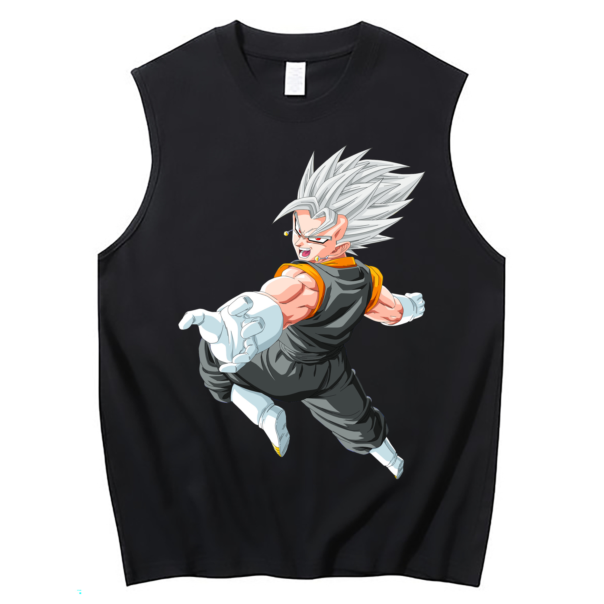 （画像用） ドラゴンボール ベジータ四世（Bejīta Yonsei）DRAGON BALL Vegeta IV コットン100％タンクトップ（フロントプリント）