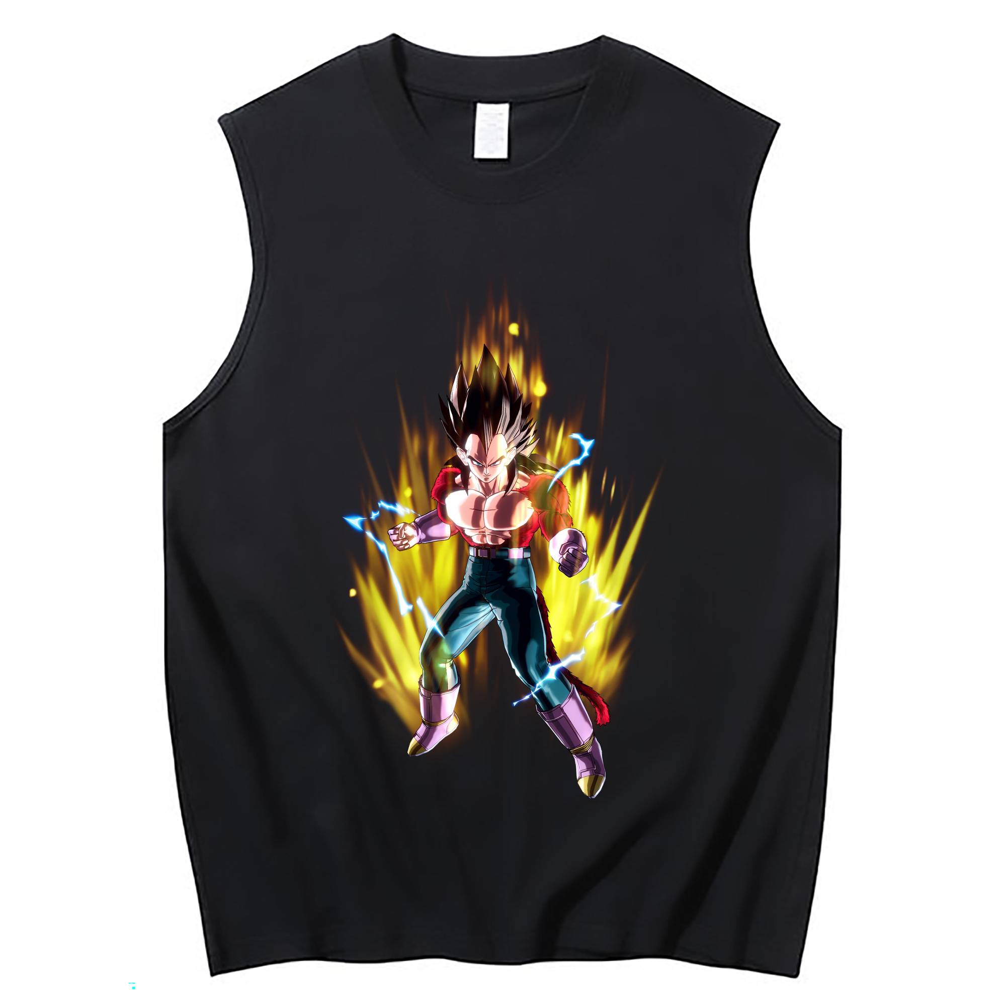 （画像用） ドラゴンボール ベジータ四世（Bejīta Yonsei）DRAGON BALL Vegeta IV コットン100％タンクトップ（フロントプリント）