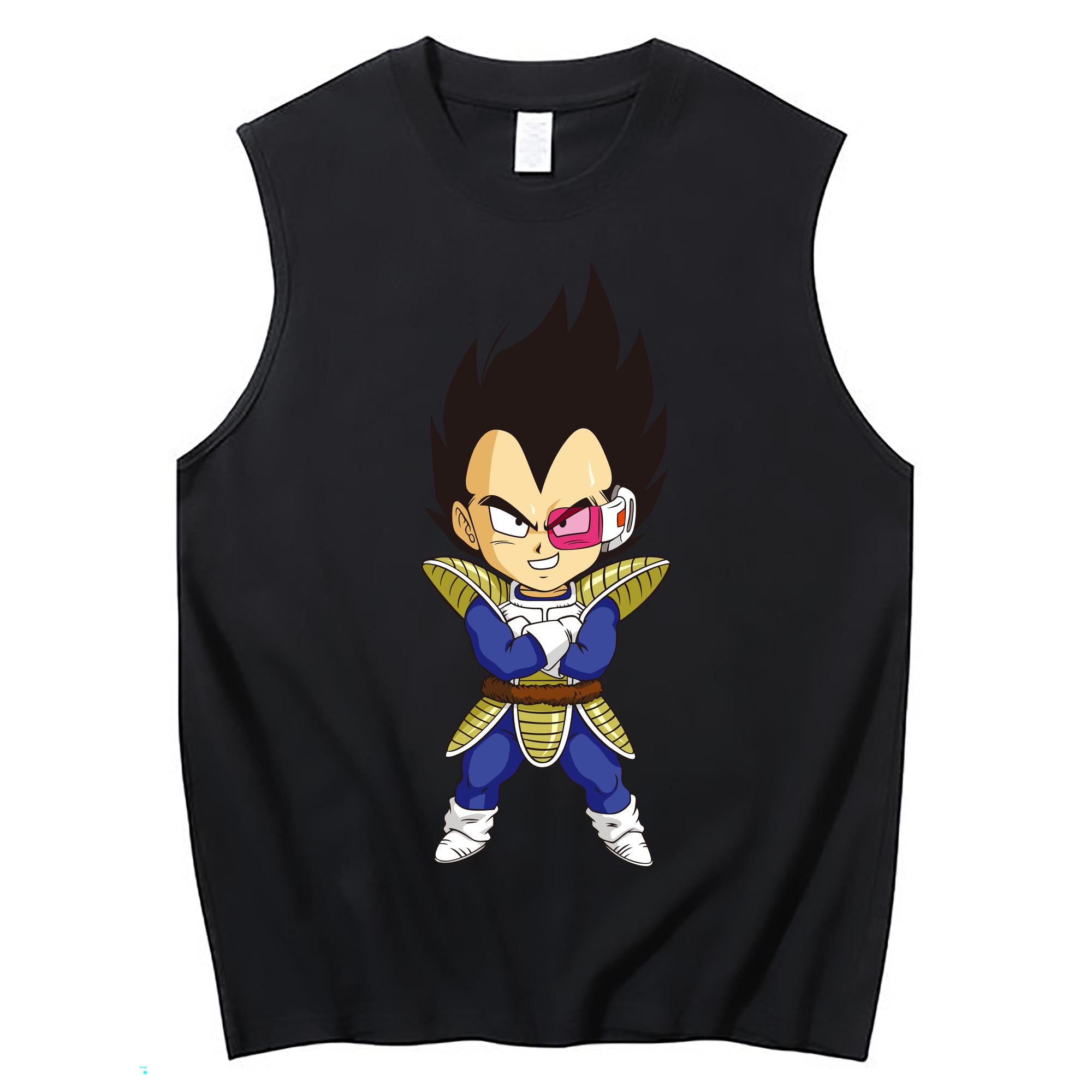 （画像用） ドラゴンボール ベジータ四世（Bejīta Yonsei）DRAGON BALL Vegeta IV コットン100％タンクトップ（フロントプリント）