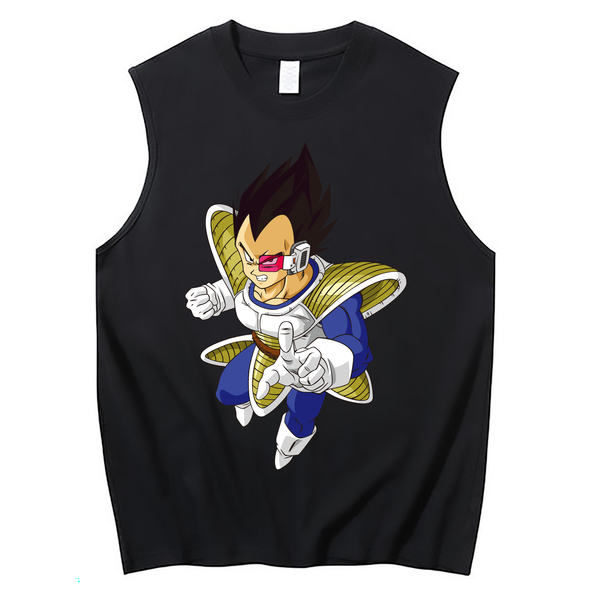 （画像用） ドラゴンボール ベジータ四世（Bejīta Yonsei）DRAGON BALL Vegeta IV コットン100％タンクトップ（フロントプリント）