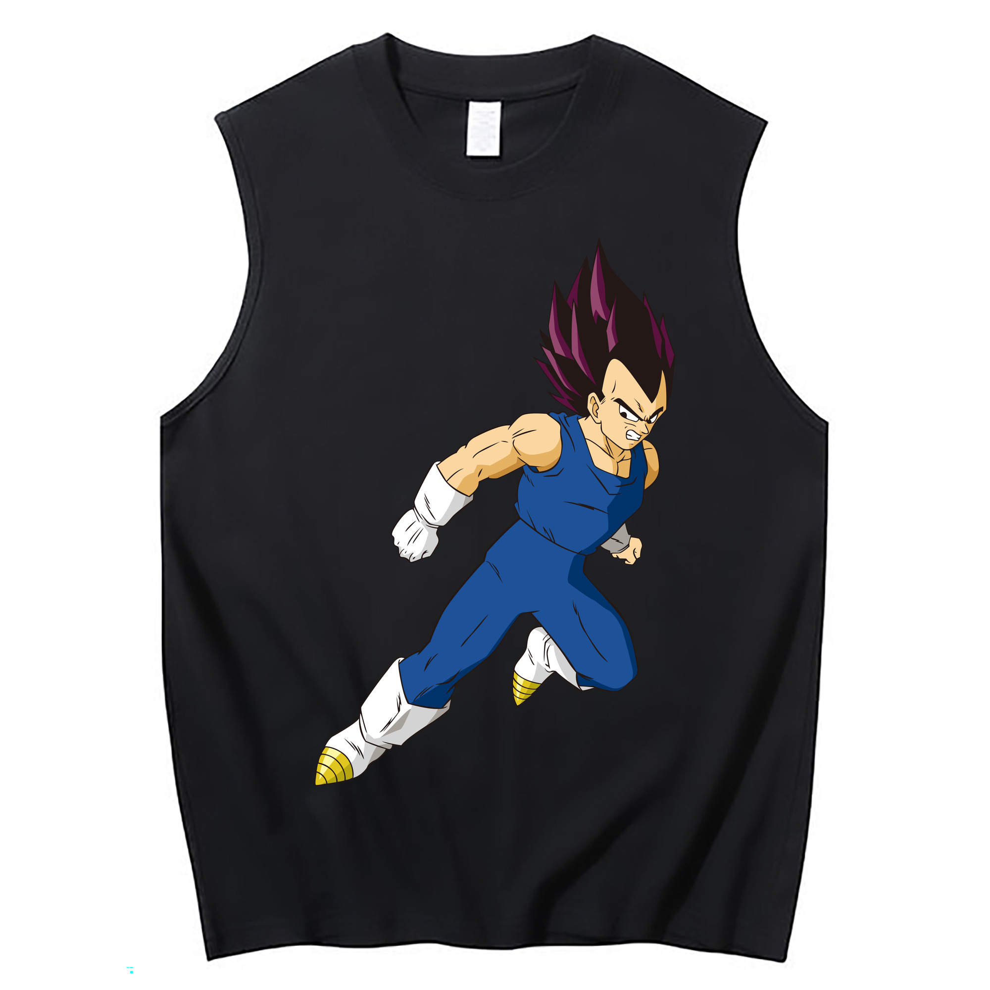 （画像用） ドラゴンボール ベジータ四世（Bejīta Yonsei）DRAGON BALL Vegeta IV コットン100％タンクトップ（フロントプリント）