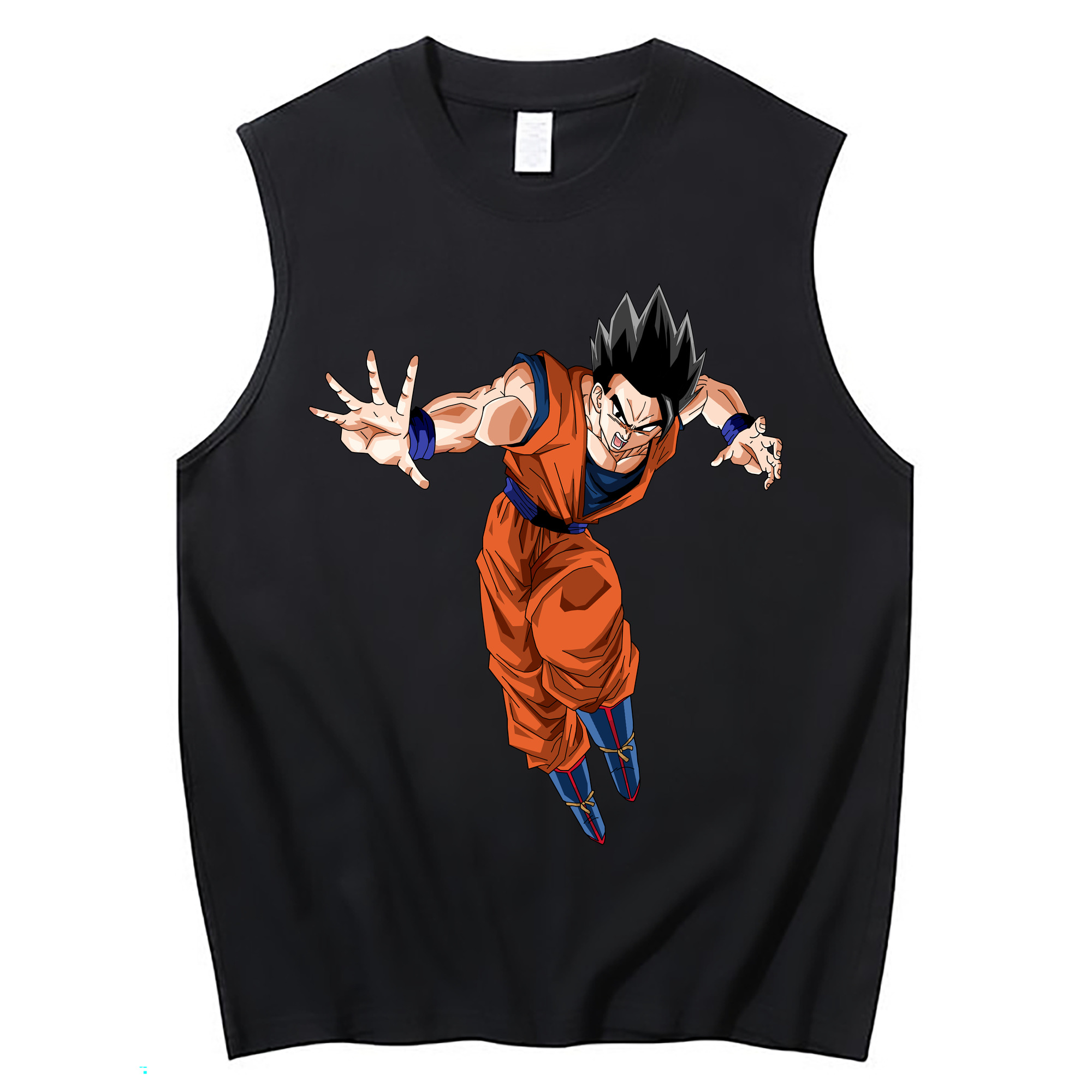 （画像用） ドラゴンボール 孫 悟飯（そんごはん）DRAGON BALL Son Gohan コットン100％タンクトップ（フロントプリント）