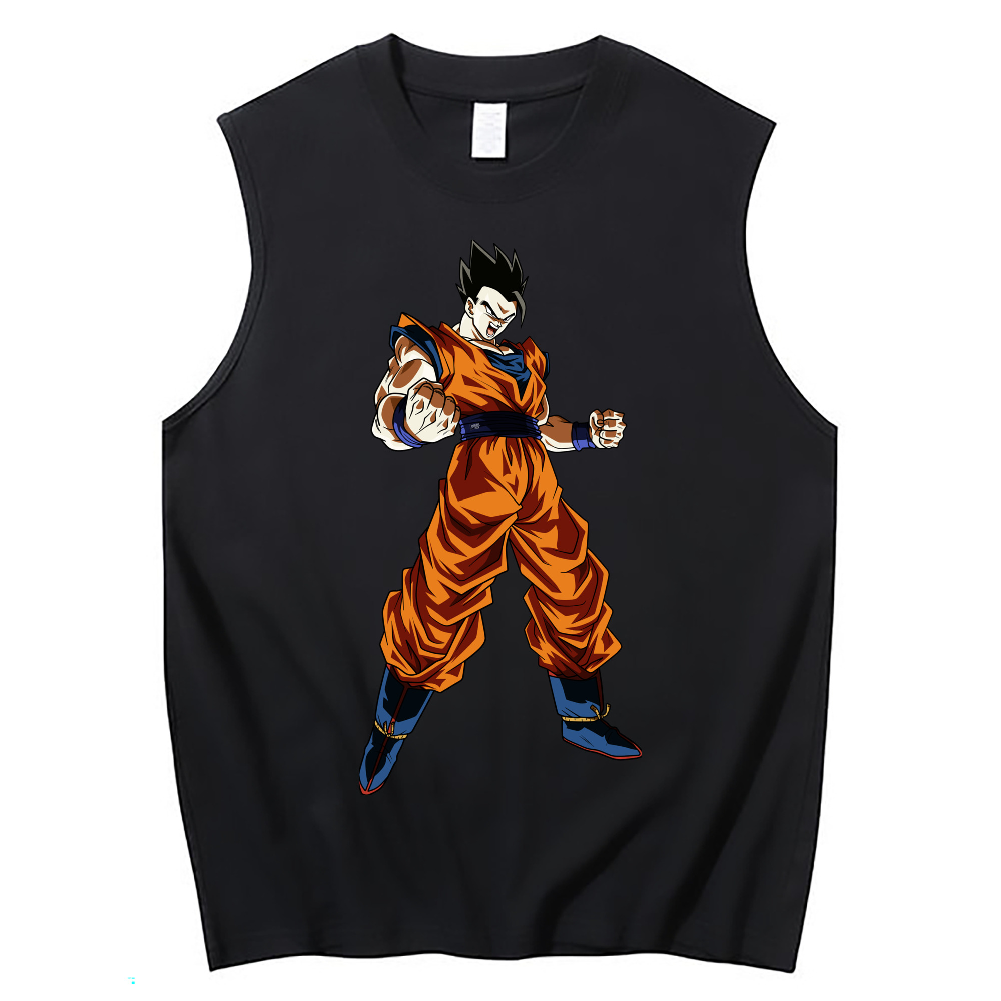 （画像用） ドラゴンボール 孫 悟飯（そんごはん）DRAGON BALL Son Gohan コットン100％タンクトップ（フロントプリント）
