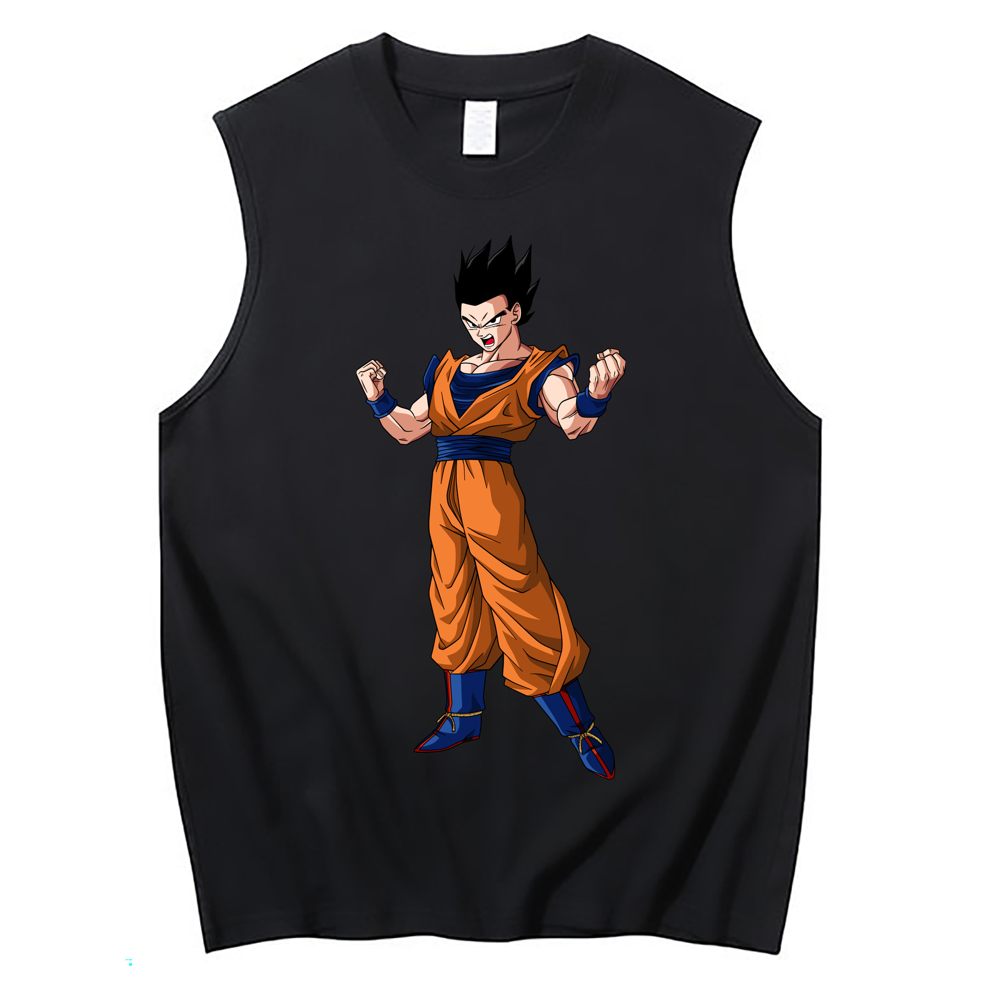 （画像用） ドラゴンボール 孫 悟飯（そんごはん）DRAGON BALL Son Gohan コットン100％タンクトップ（フロントプリント）