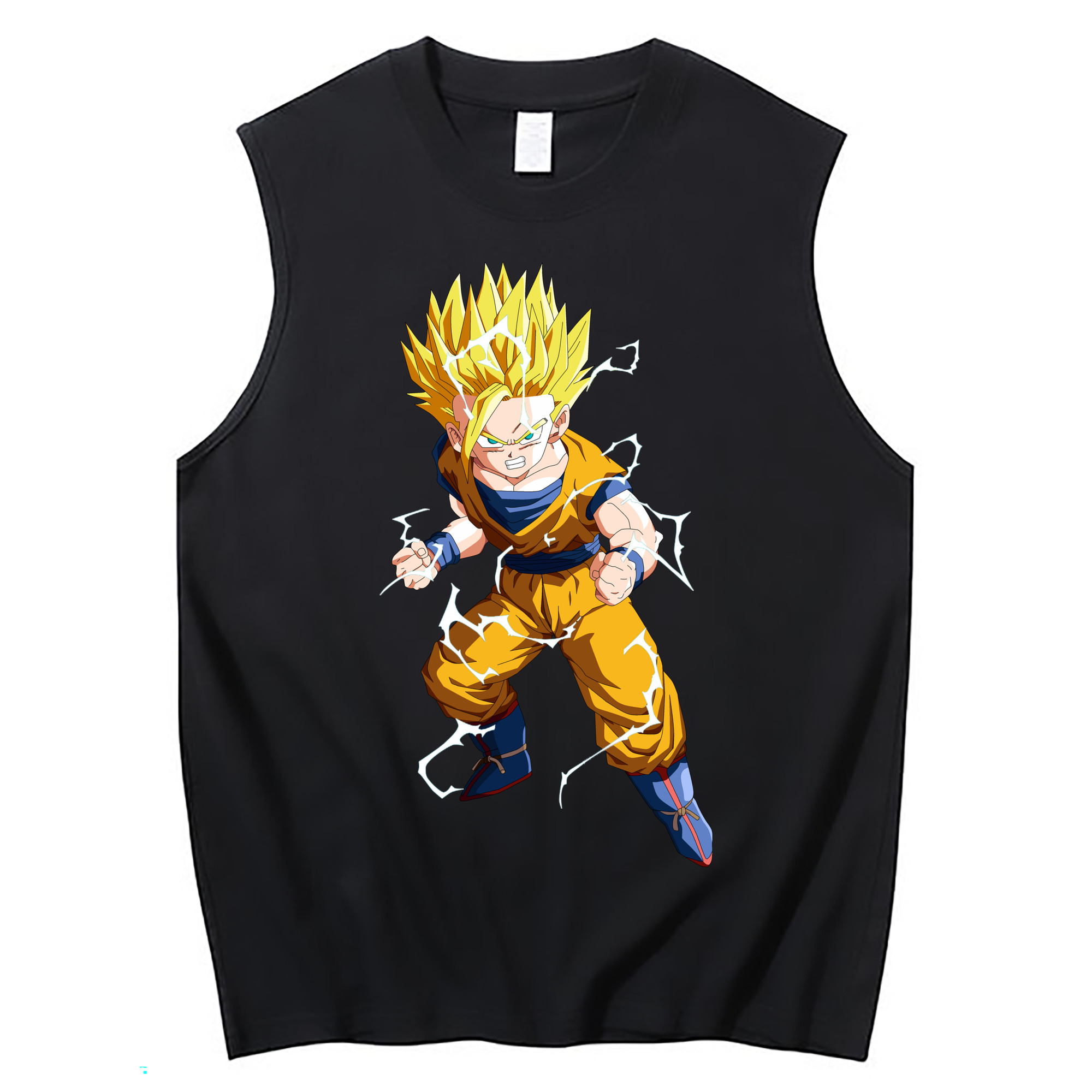（画像用） ドラゴンボール 孫 悟飯（そんごはん）DRAGON BALL Son Gohan コットン100％タンクトップ（フロントプリント）
