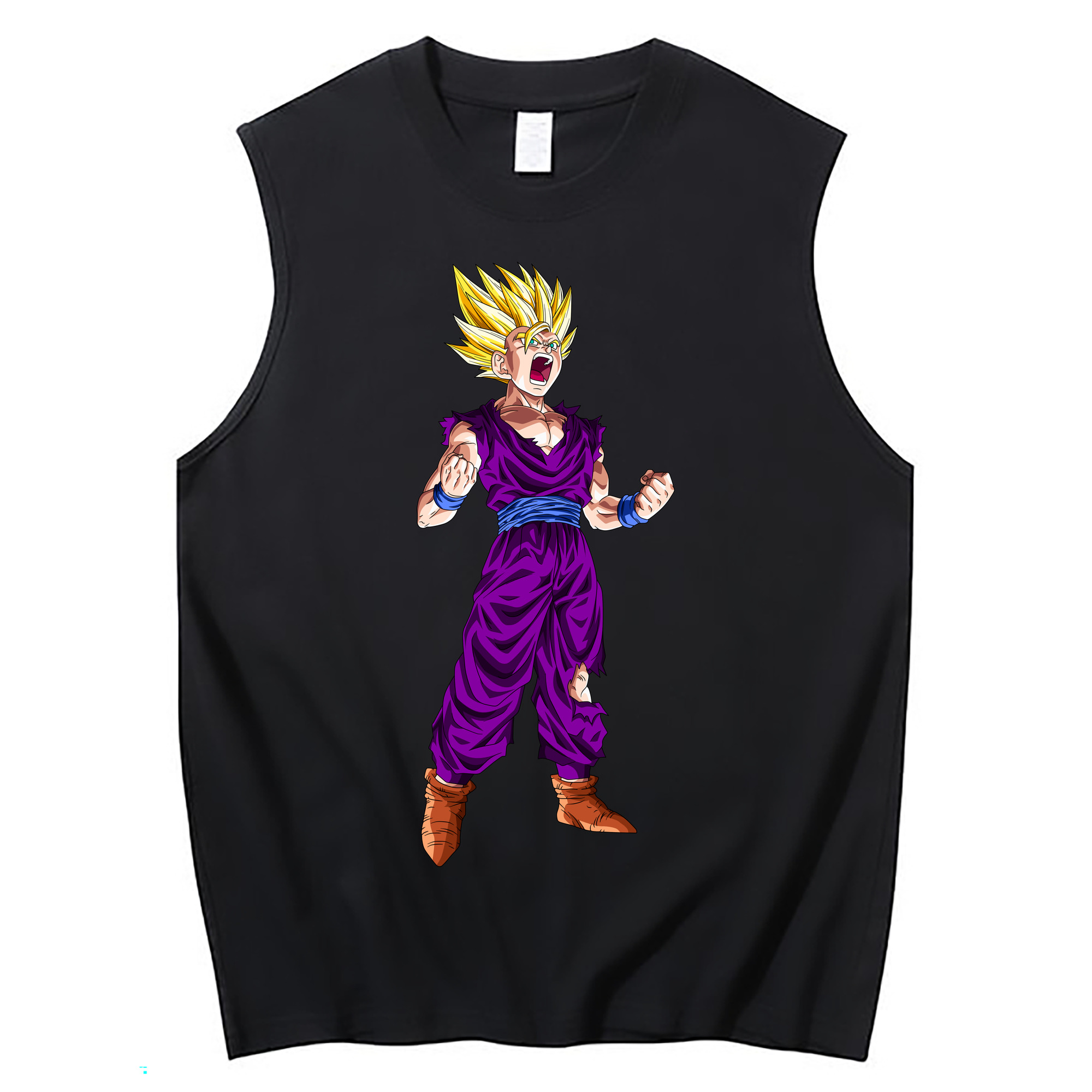 （画像用） ドラゴンボール 孫 悟飯（そんごはん）DRAGON BALL Son Gohan コットン100％タンクトップ（フロントプリント）
