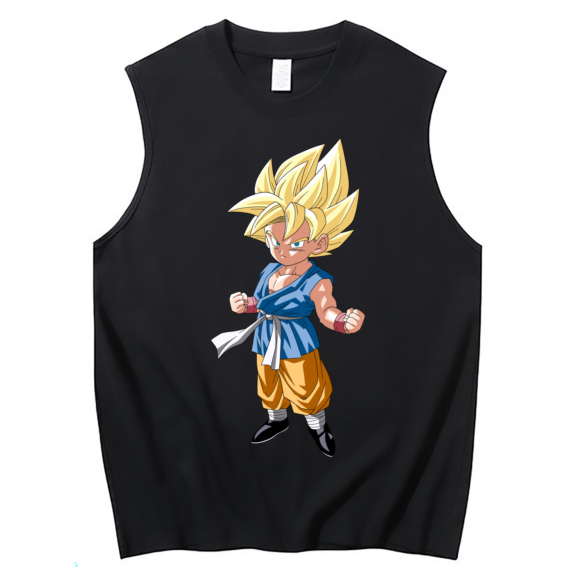 （画像用） ドラゴンボール 孫 悟飯（そんごはん）DRAGON BALL Son Gohan コットン100％タンクトップ（フロントプリント）