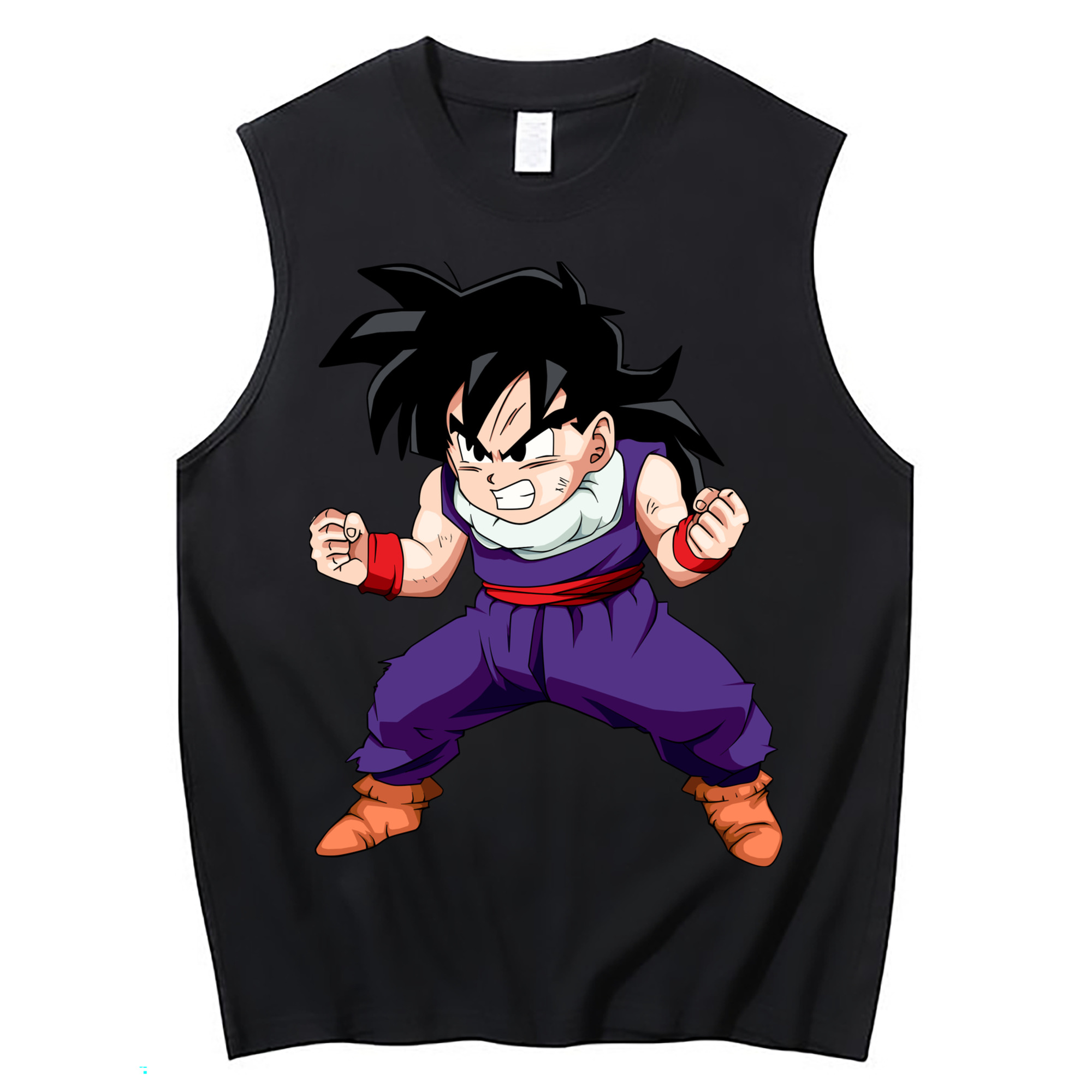 （画像用） ドラゴンボール 孫 悟飯（そんごはん）DRAGON BALL Son Gohan コットン100％タンクトップ（フロントプリント）
