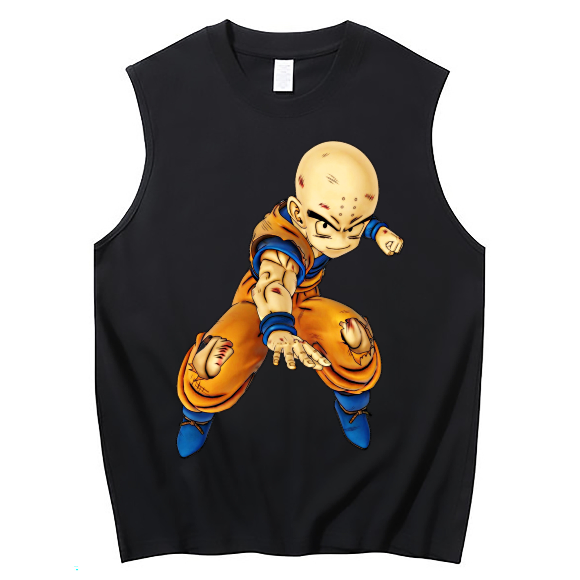 （画像用） ドラゴンボール クリリン DRAGON BALL krillin コットン100％タンクトップ（フロントプリント）