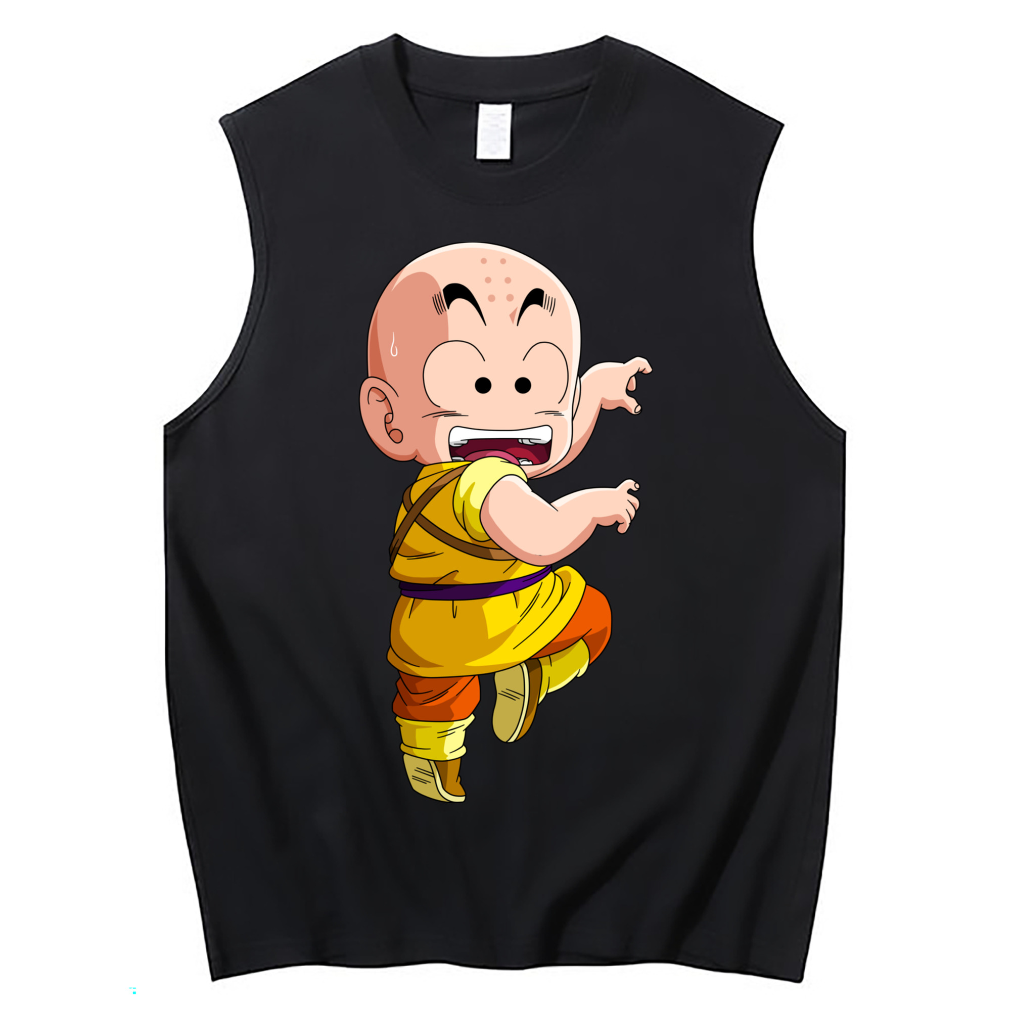 （画像用） ドラゴンボール クリリン DRAGON BALL krillin コットン100％タンクトップ（フロントプリント）