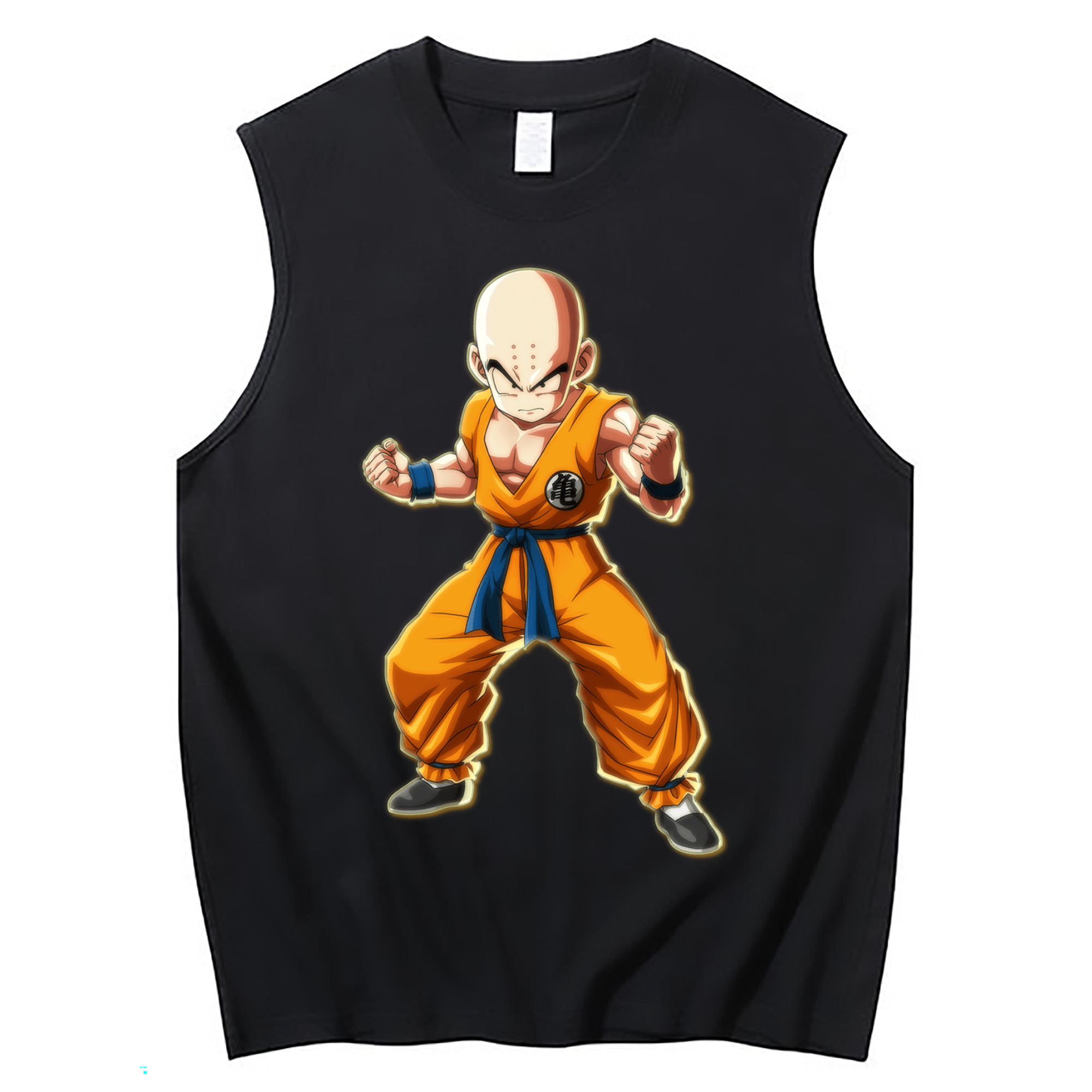 （画像用） ドラゴンボール クリリン DRAGON BALL krillin コットン100％タンクトップ（フロントプリント）
