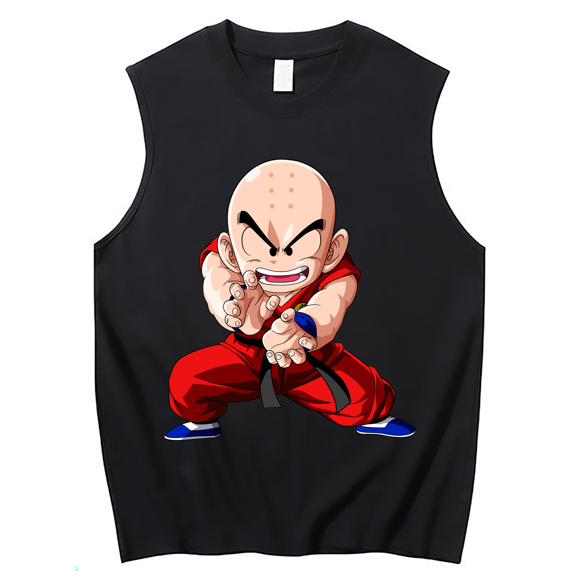 （画像用） ドラゴンボール クリリン DRAGON BALL krillin コットン100％タンクトップ（フロントプリント）