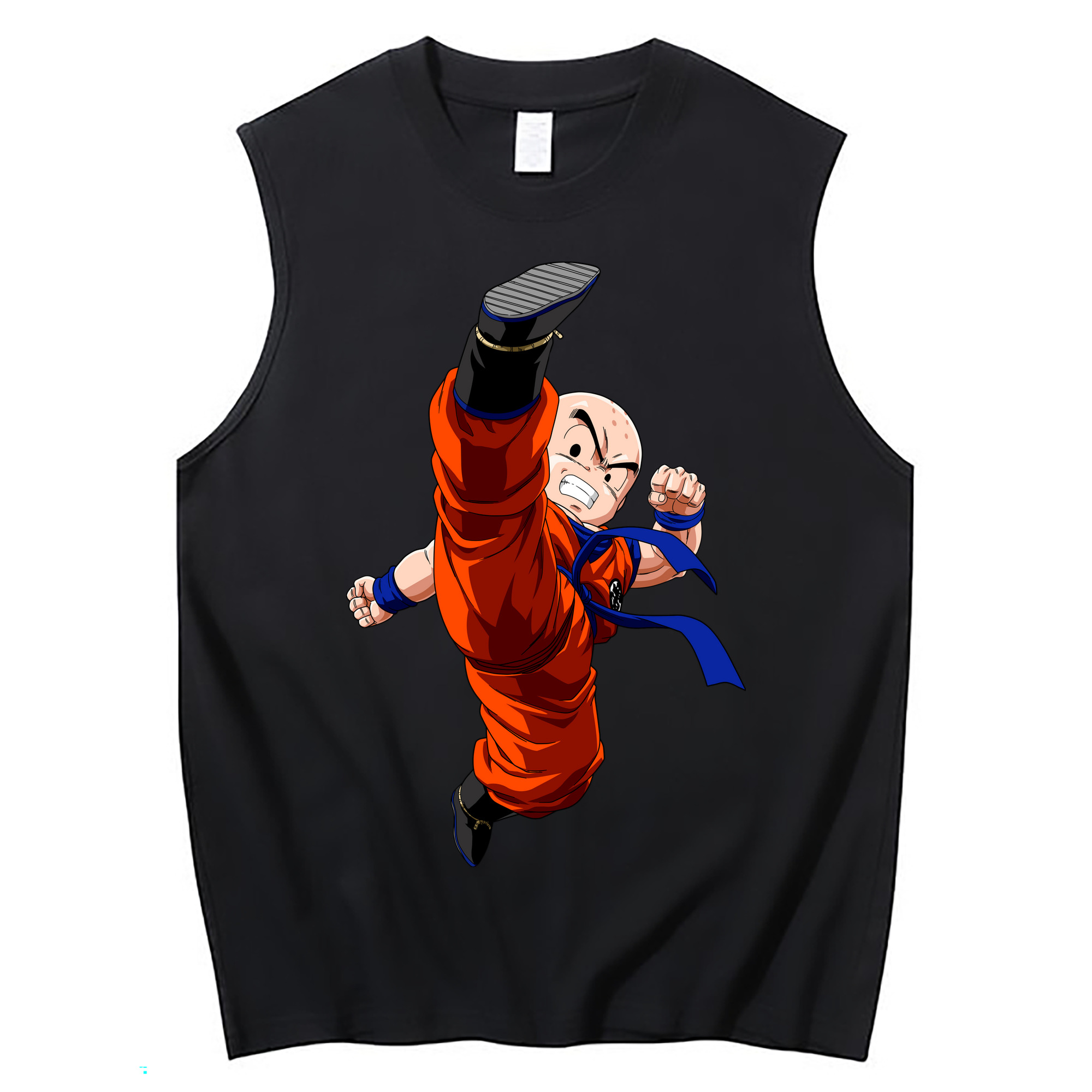 （画像用） ドラゴンボール クリリン DRAGON BALL krillin コットン100％タンクトップ（フロントプリント）