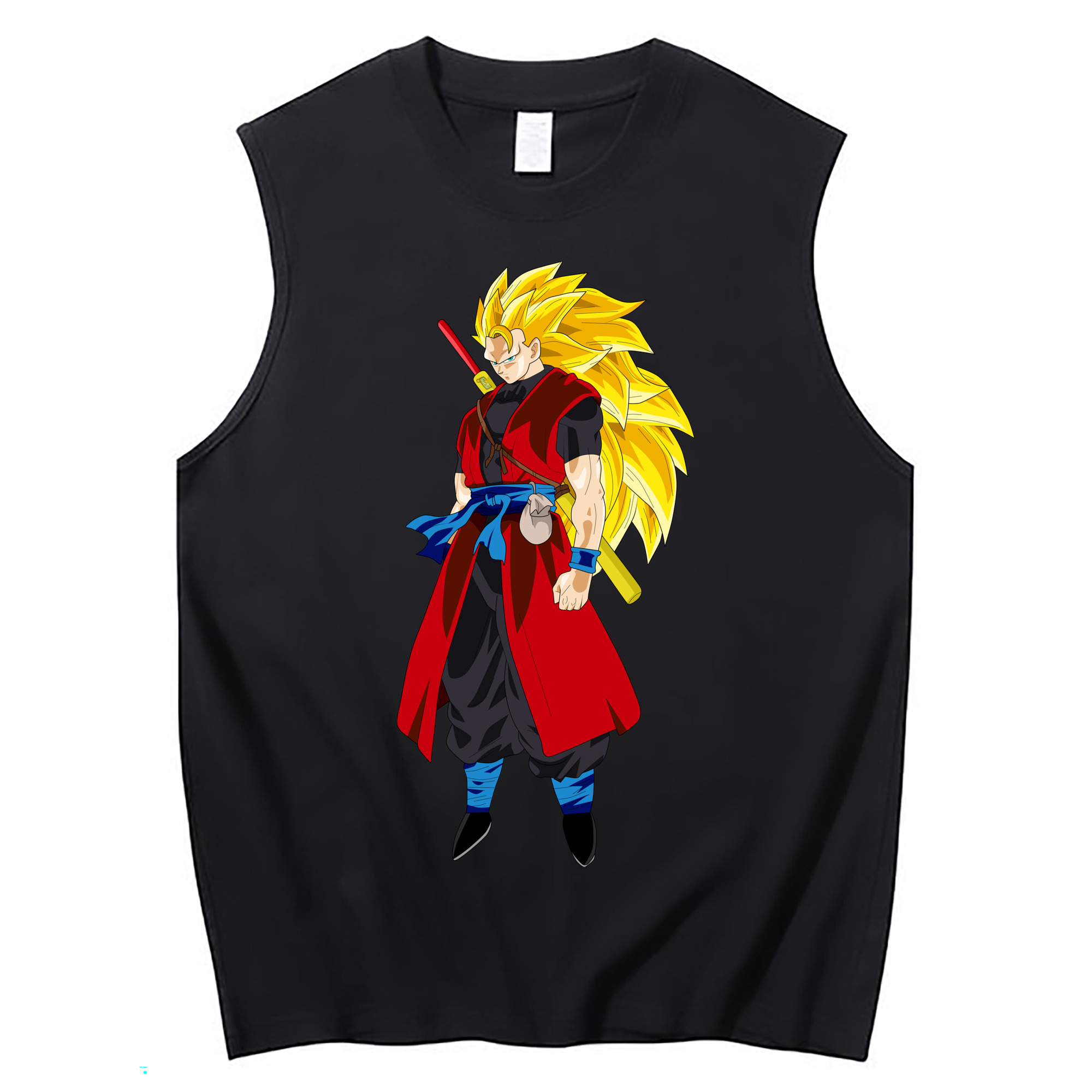 （画像用） ドラゴンボール トランクス（Torankusu）DRAGON BALL Trunks コットン100％タンクトップ（フロントプリント）