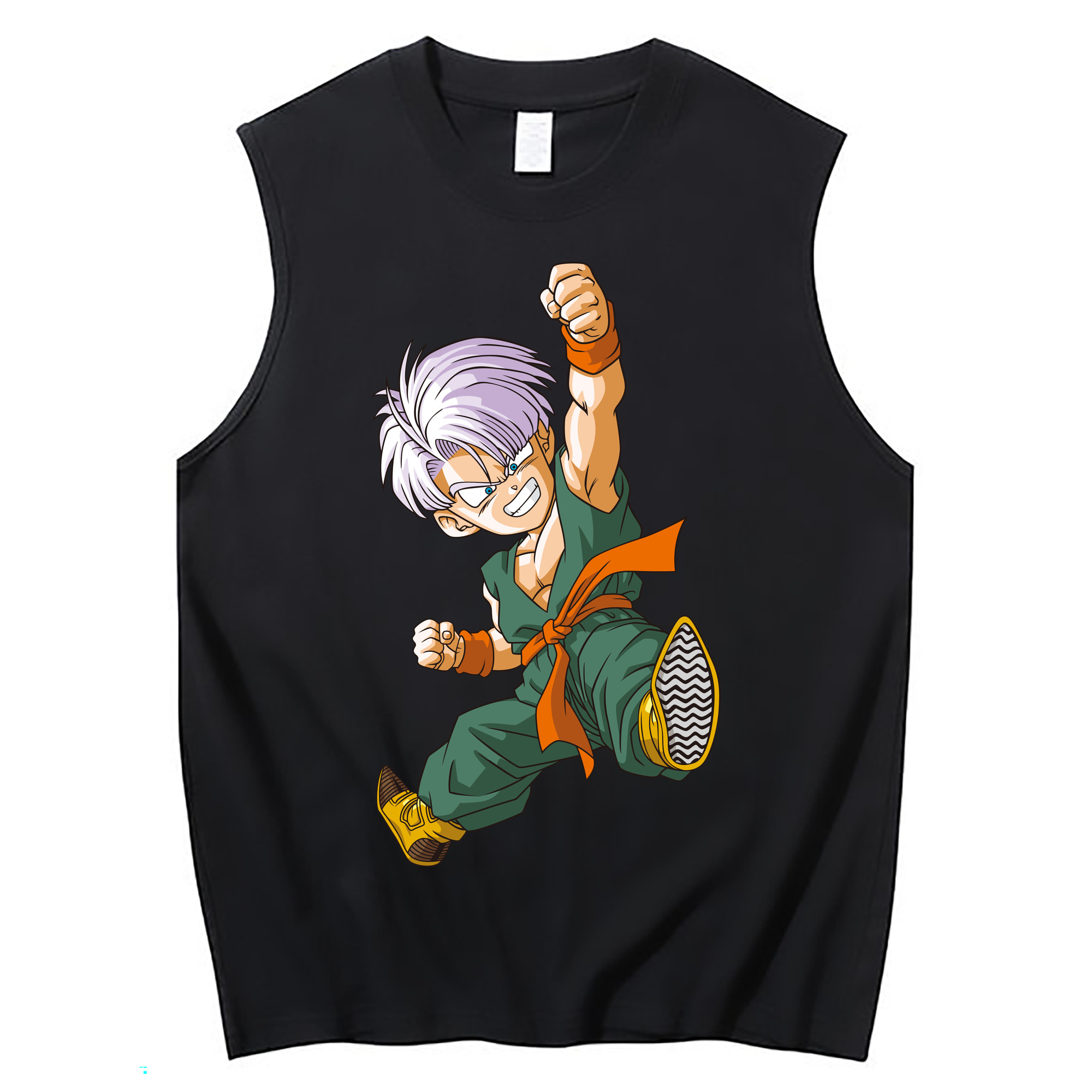 （画像用） ドラゴンボール トランクス（Torankusu）DRAGON BALL Trunks コットン100％タンクトップ（フロントプリント）