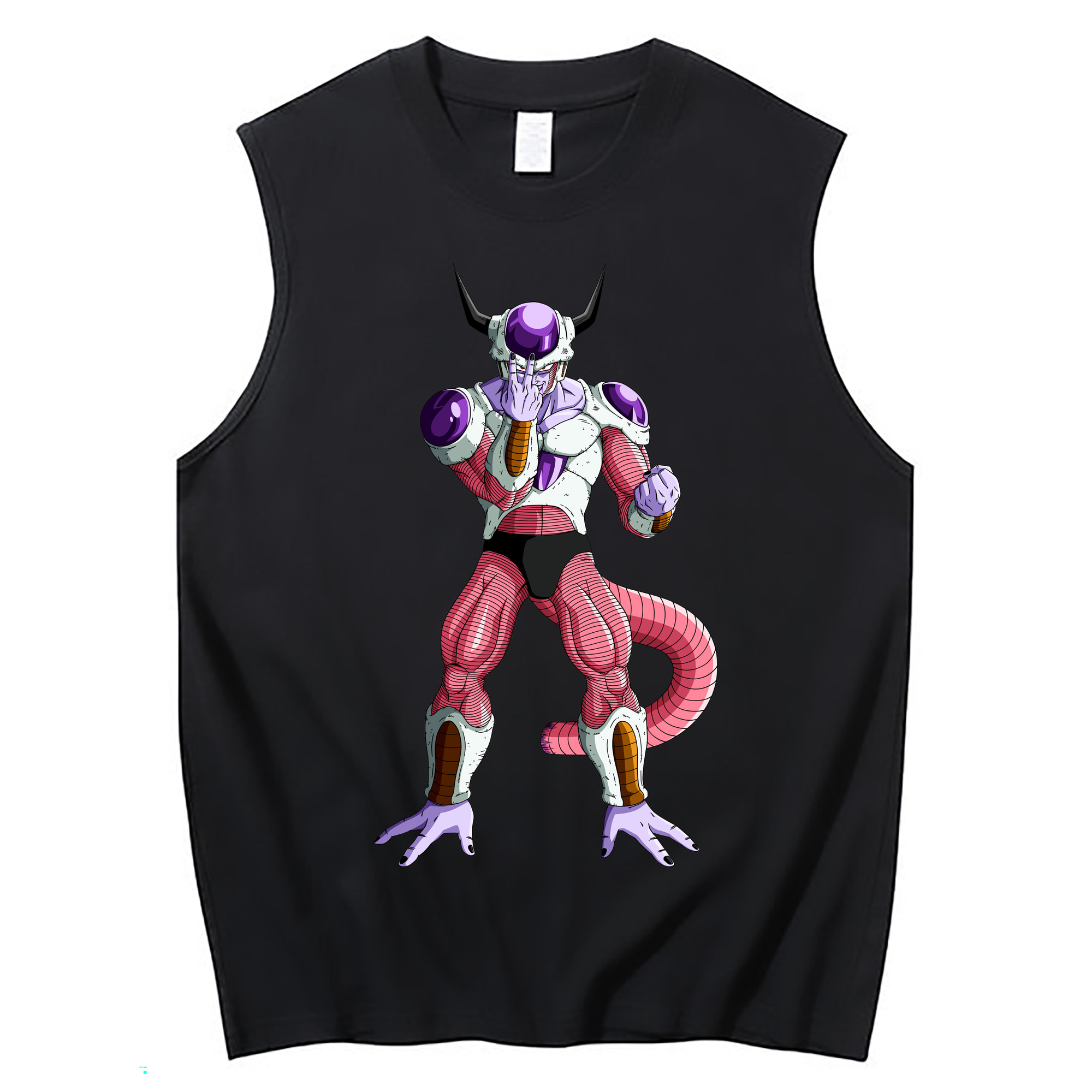 （画像用） ドラゴンボール フリーザ DRAGON BALL Frieza コットン100％タンクトップ（フロントプリント）