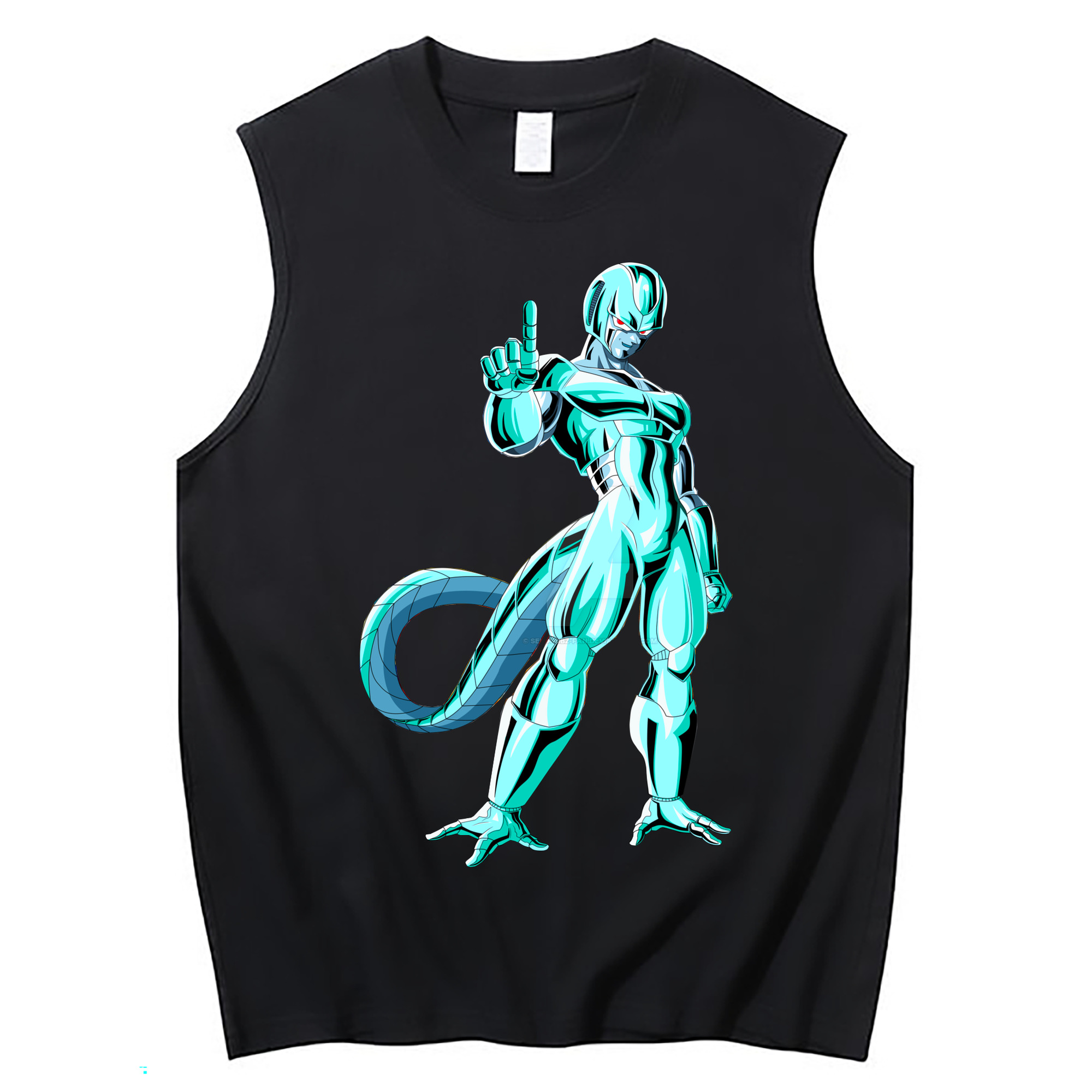 （画像用） ドラゴンボール クウラ DRAGON BALL Cooler Coora コットン100％タンクトップ（フロントプリント）