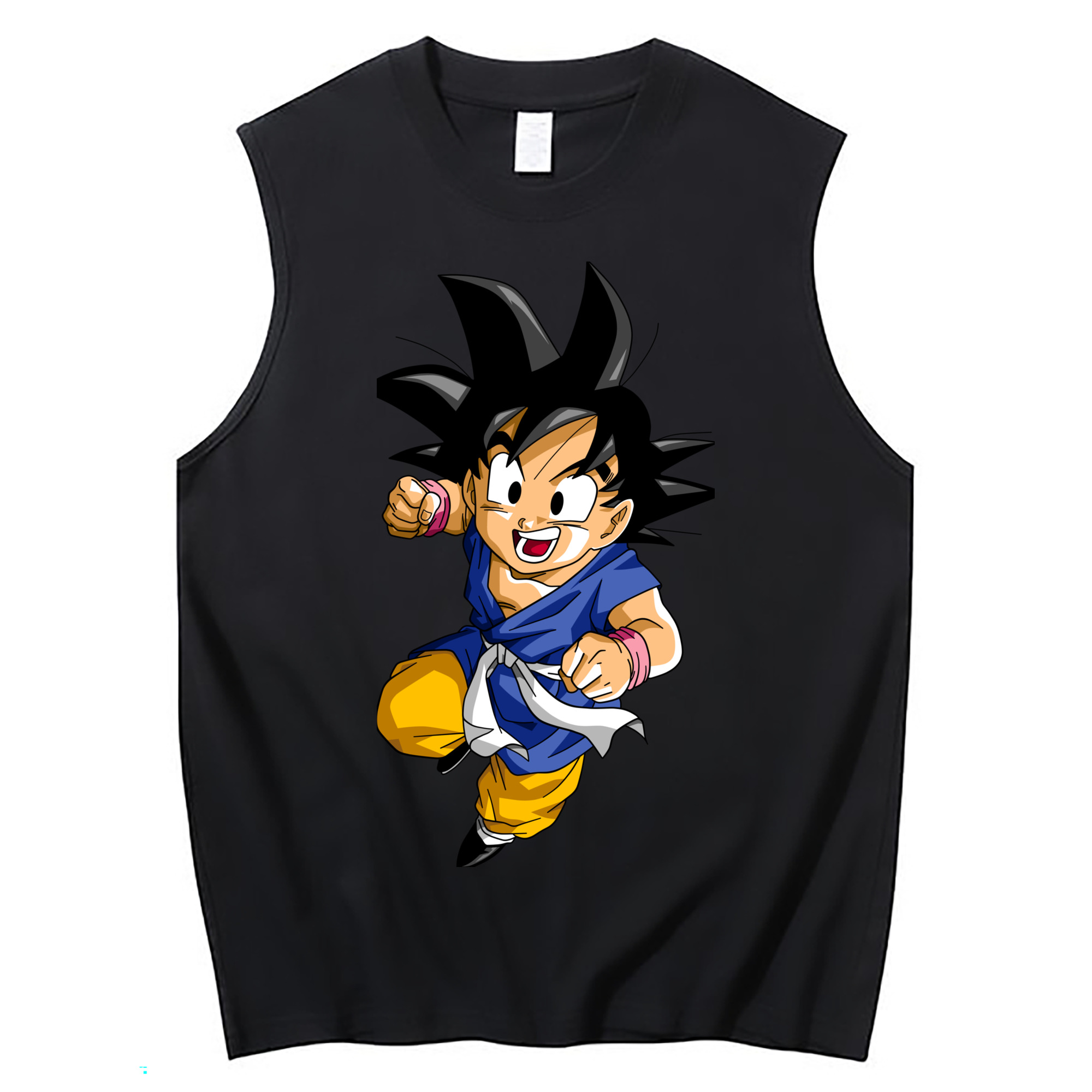 （画像用） ドラゴンボール 孫悟天 そん ごてん DRAGON BALL Son Goten コットン100％タンクトップ（フロントプリント）