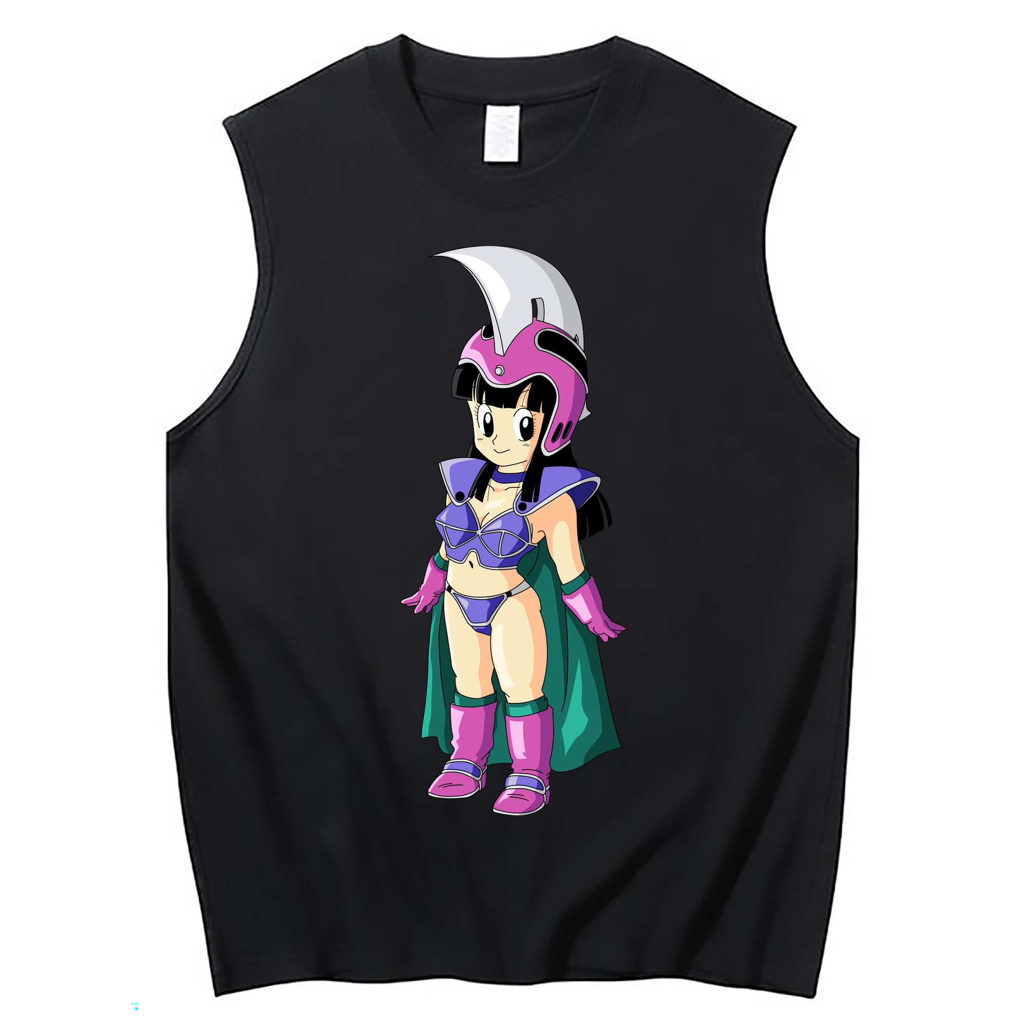 （画像用） ドラゴンボール チチ DRAGON BALL Chichi コットン100％タンクトップ（フロントプリント）