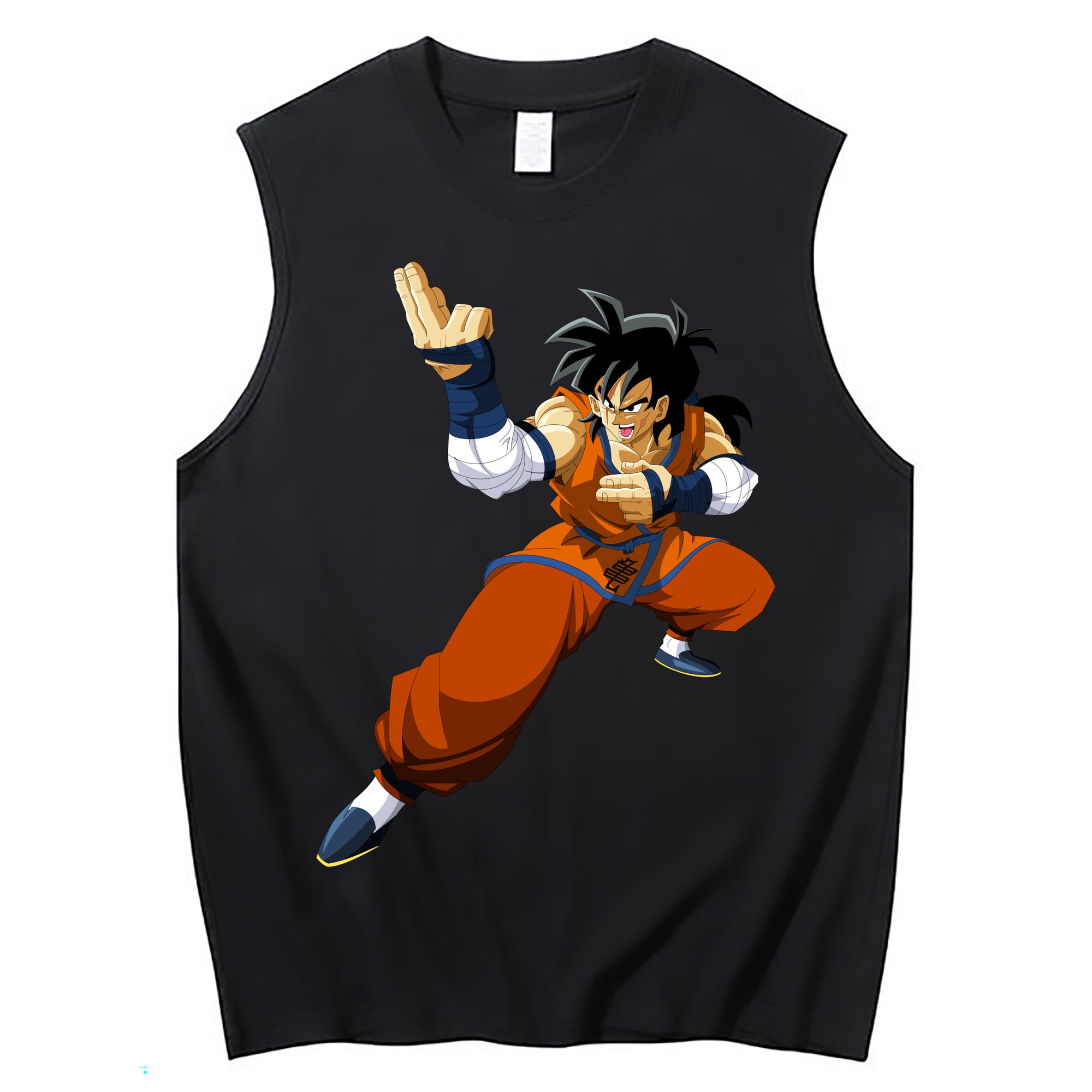 （画像用） ドラゴンボール ヤムチャ DRAGON BALL Yamcha コットン100％タンクトップ（フロントプリント）