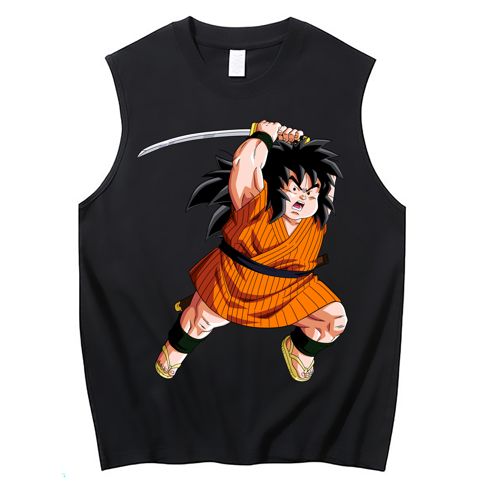 （画像用） ドラゴンボール やじろべえ DRAGON BALL Yajirobe コットン100％タンクトップ（フロントプリント）