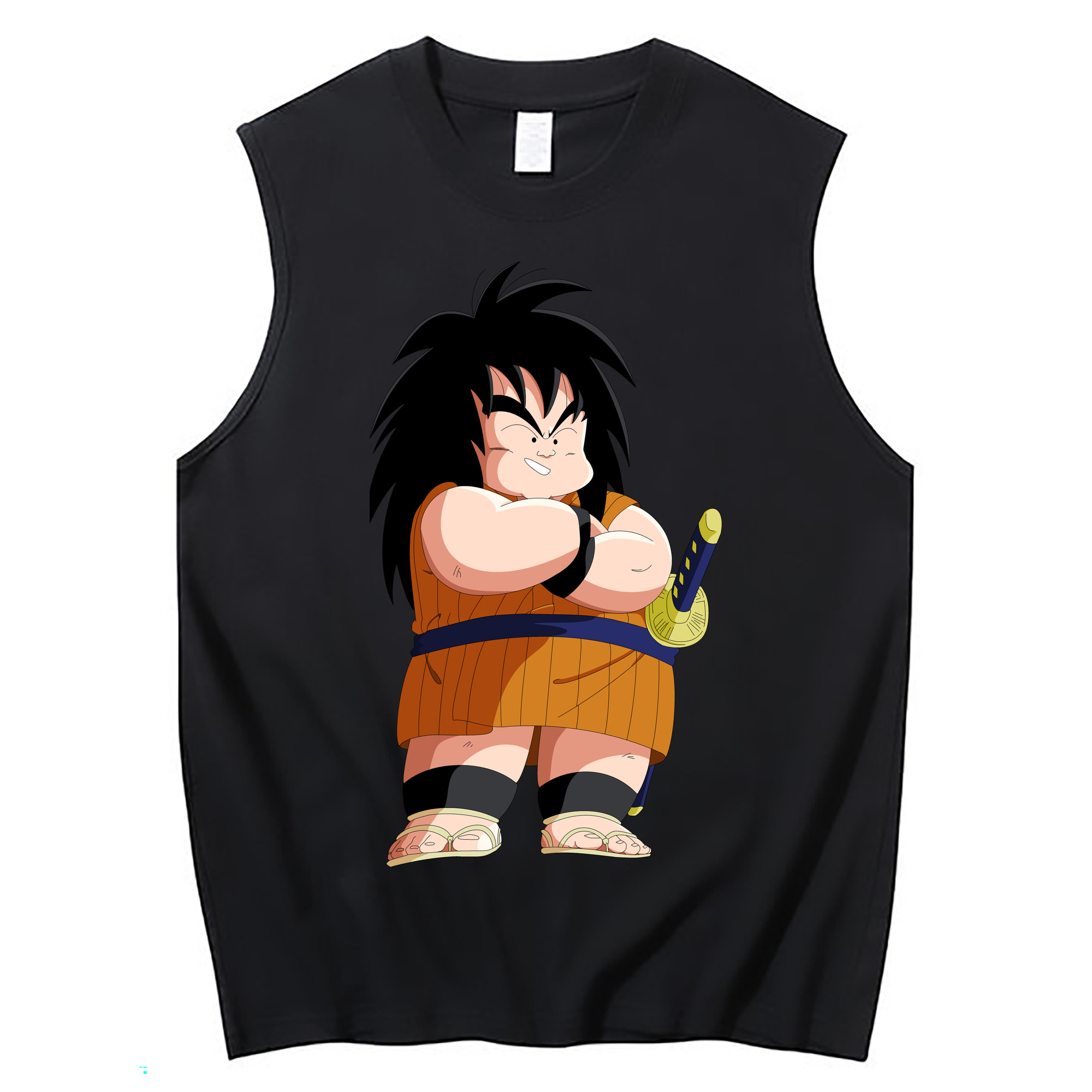 （画像用） ドラゴンボール やじろべえ DRAGON BALL Yajirobe コットン100％タンクトップ（フロントプリント）