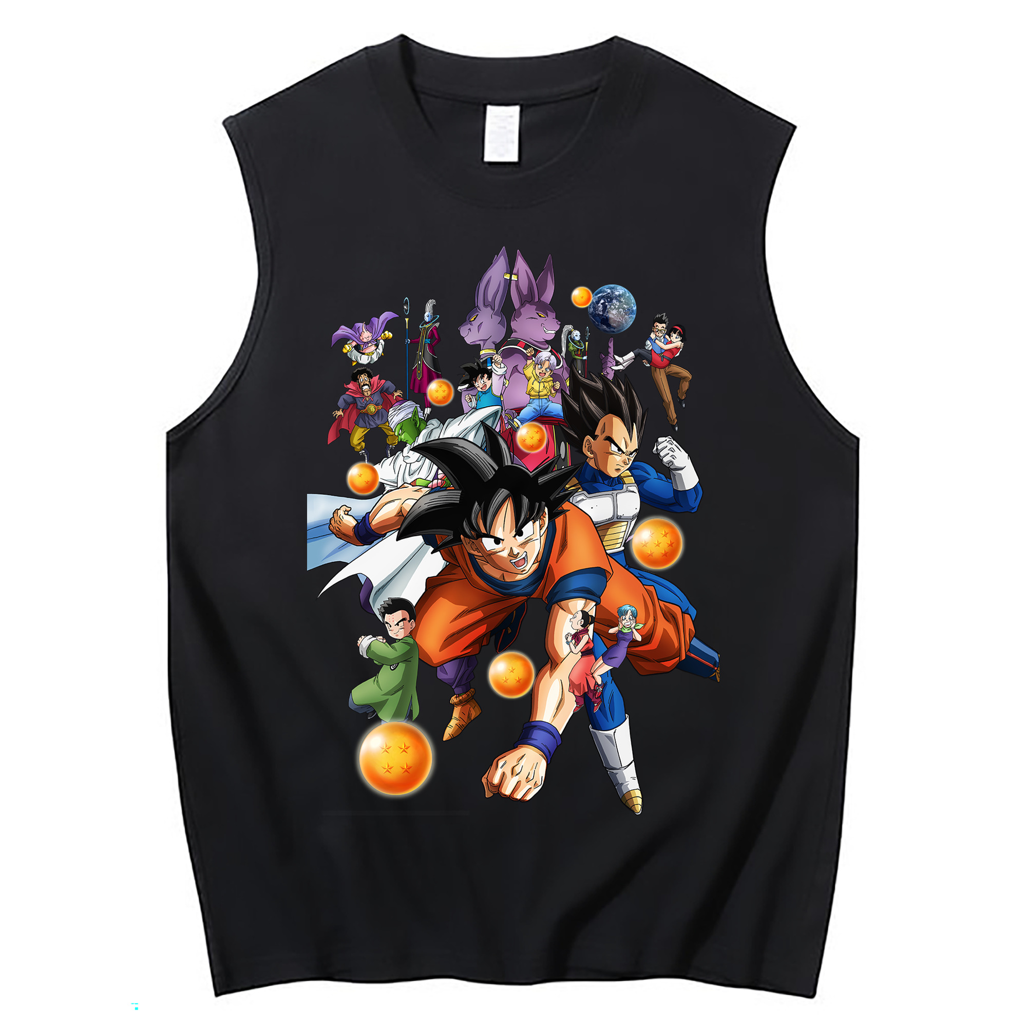 （画像用） ドラゴンボール DRAGON BALL コットン100％タンクトップ（フロントプリント）