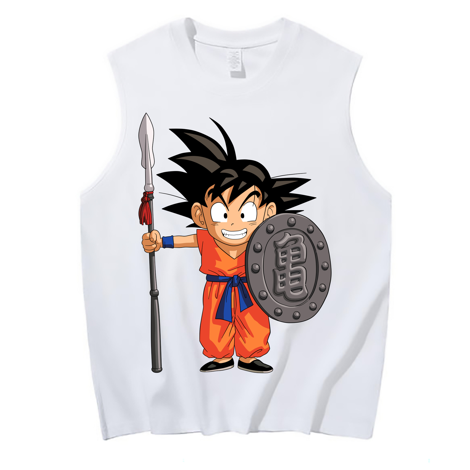 （画像用） ドラゴンボール 孫悟空（そん ごくう）Son Goku カカロット DRAGON BALL Kakarotto コットン100％タンクトップ（フロントプリント）