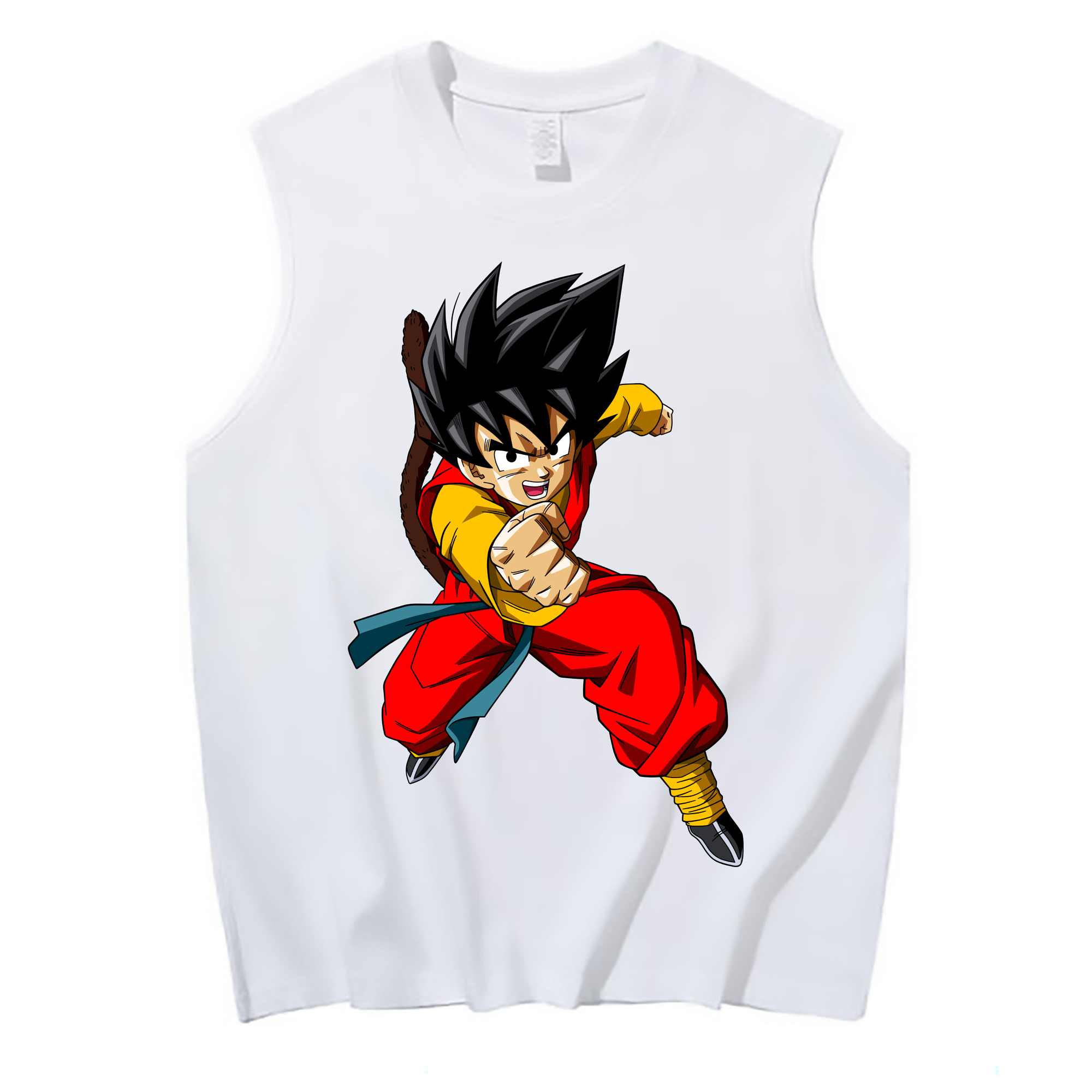 （画像用） ドラゴンボール 孫悟空（そん ごくう）Son Goku カカロット DRAGON BALL Kakarotto コットン100％タンクトップ（フロントプリント）