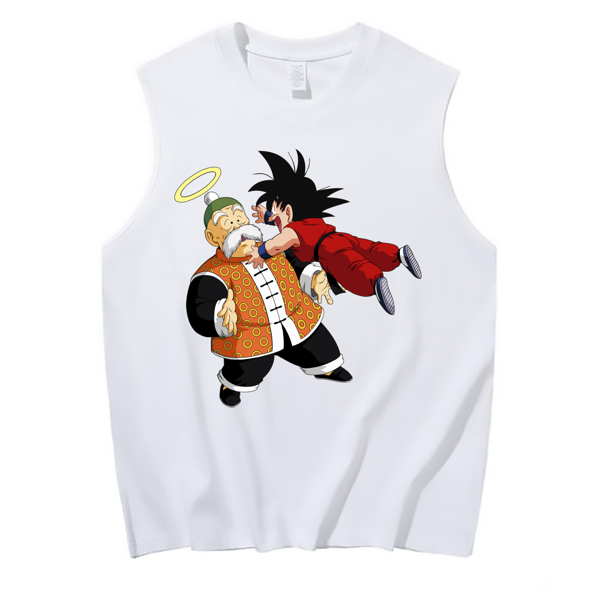 （画像用） ドラゴンボール 孫悟空（そん ごくう）Son Goku カカロット DRAGON BALL Kakarotto コットン100％タンクトップ（フロントプリント）