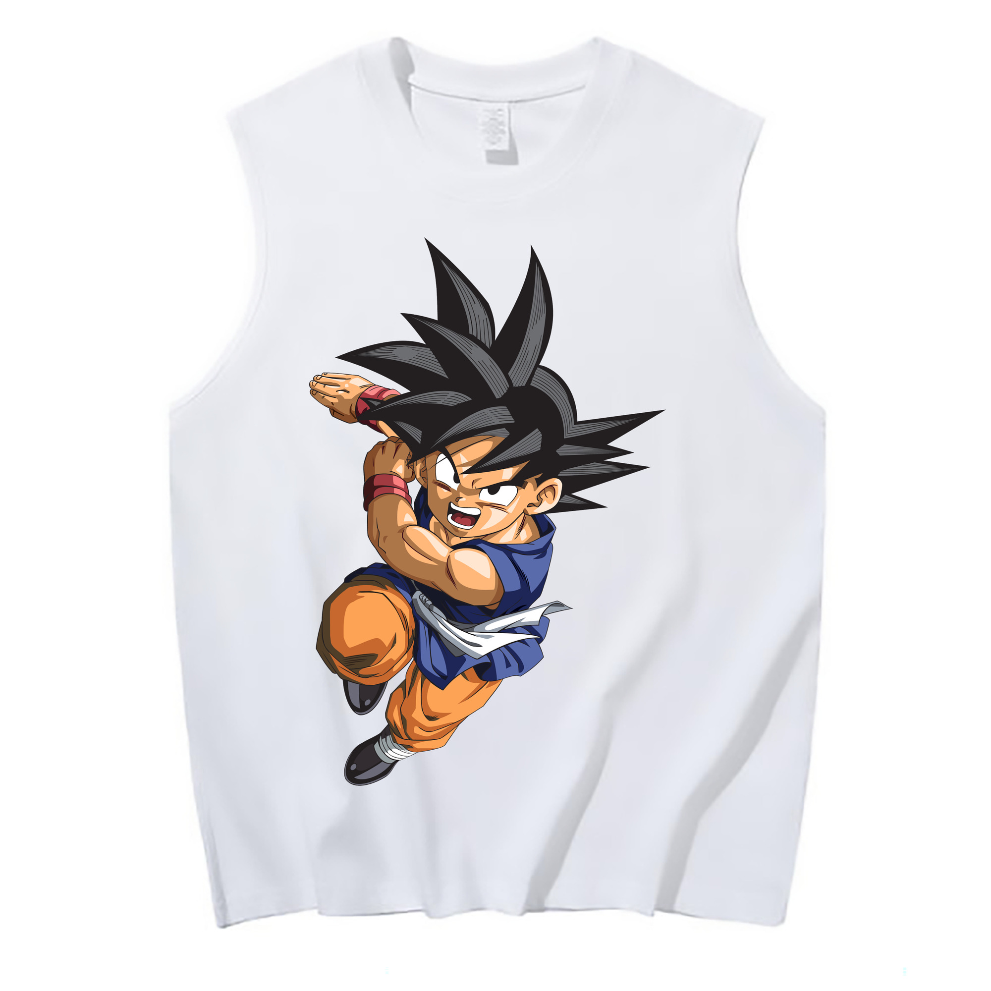 （画像用） ドラゴンボール 孫悟空（そん ごくう）Son Goku カカロット DRAGON BALL Kakarotto コットン100％タンクトップ（フロントプリント）